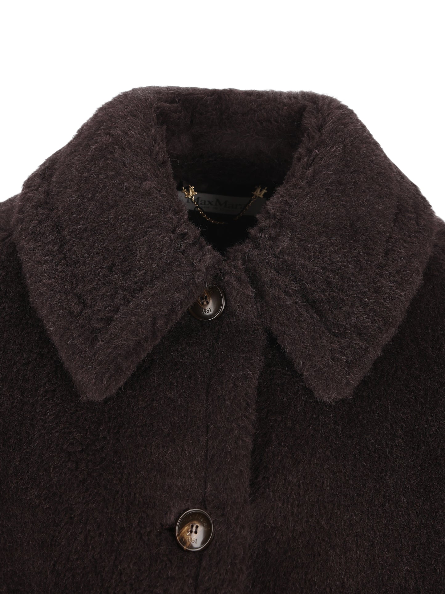 Cappa boxy in Teddy di alpaca e lana 2624736242600 014 MAX MARA 
