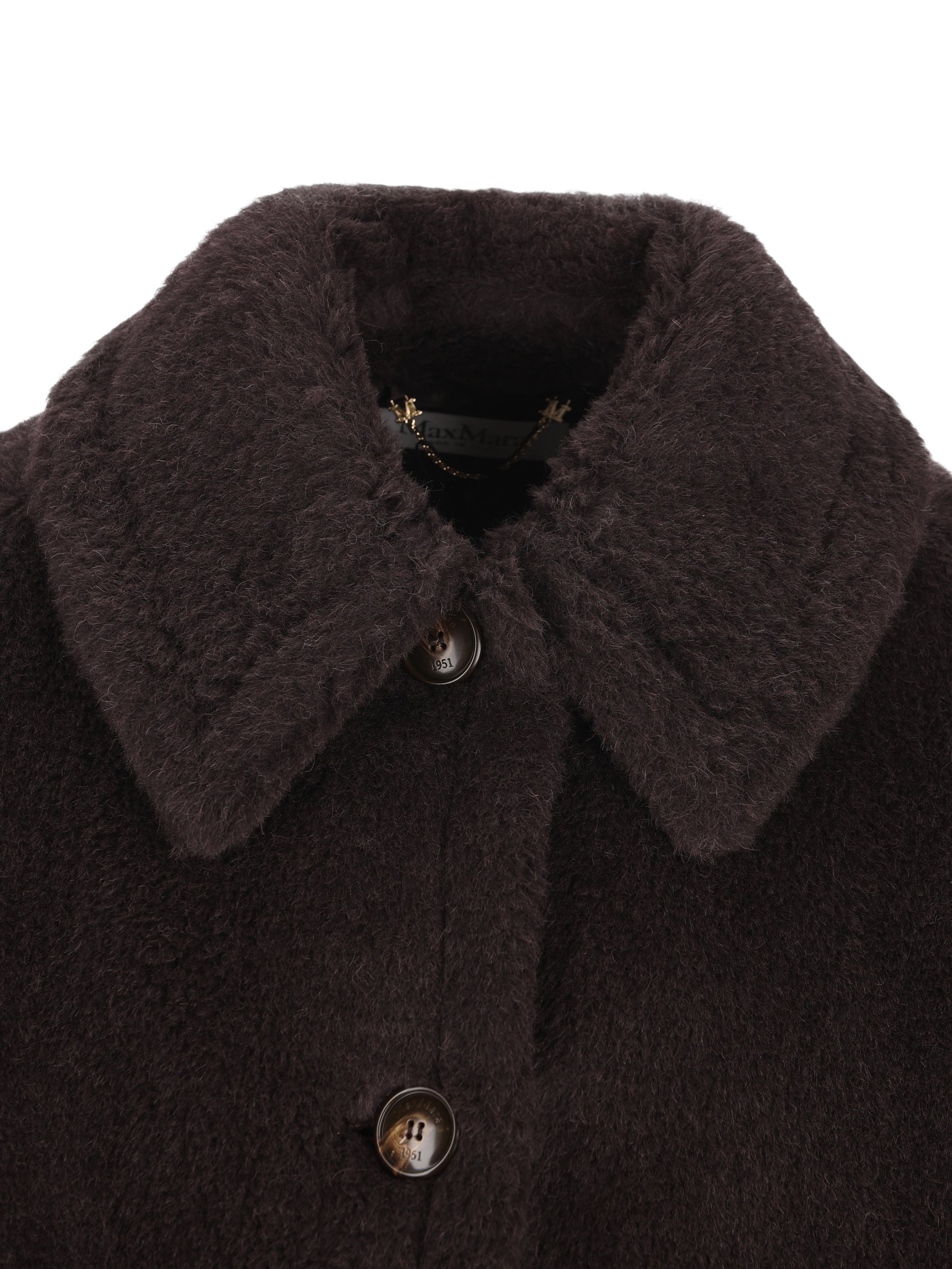 Cappa boxy in Teddy di alpaca e lana 2624736242600 014 MAX MARA 