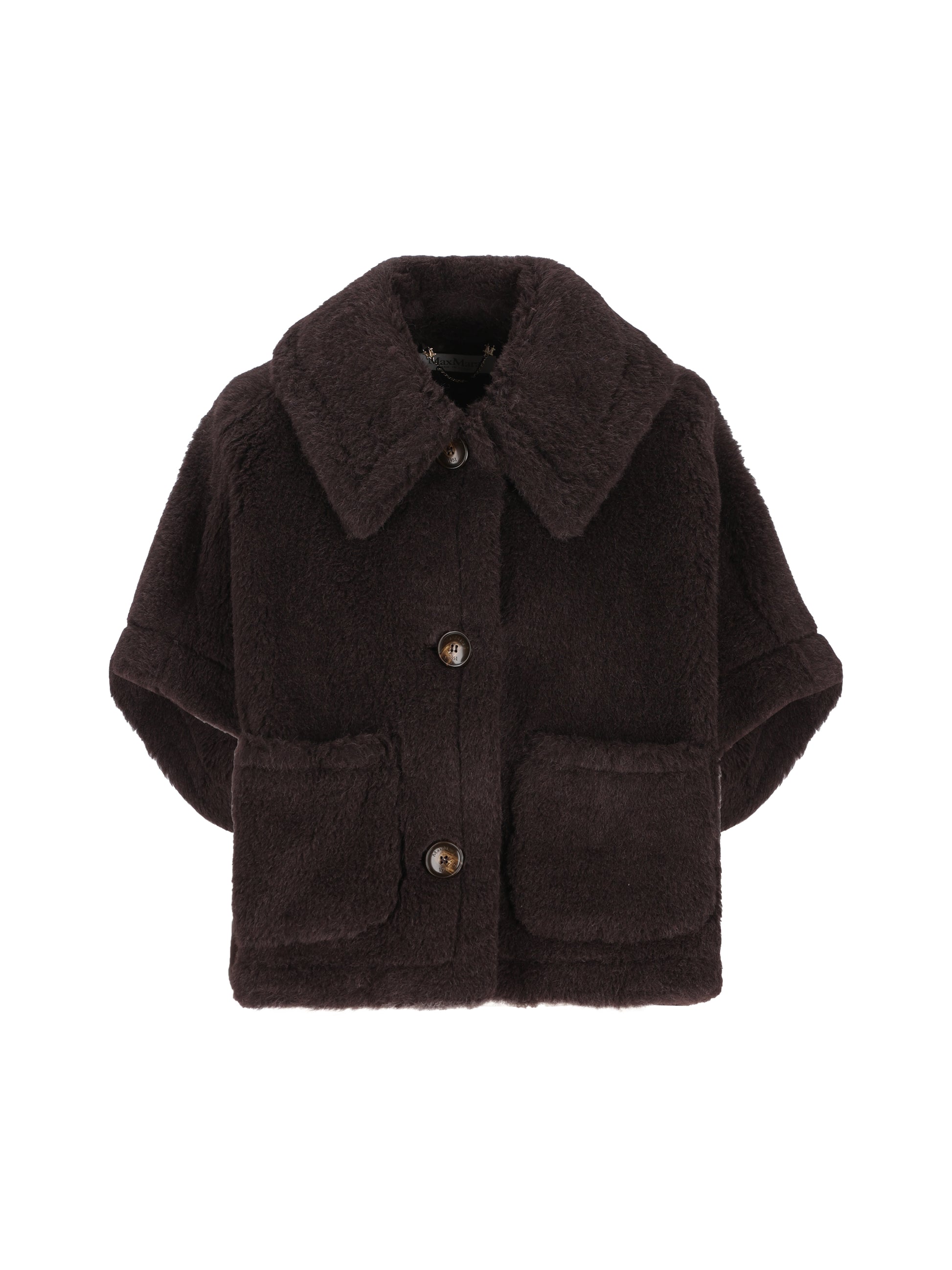 Cappa boxy in Teddy di alpaca e lana 2624736242600 014 MAX MARA 