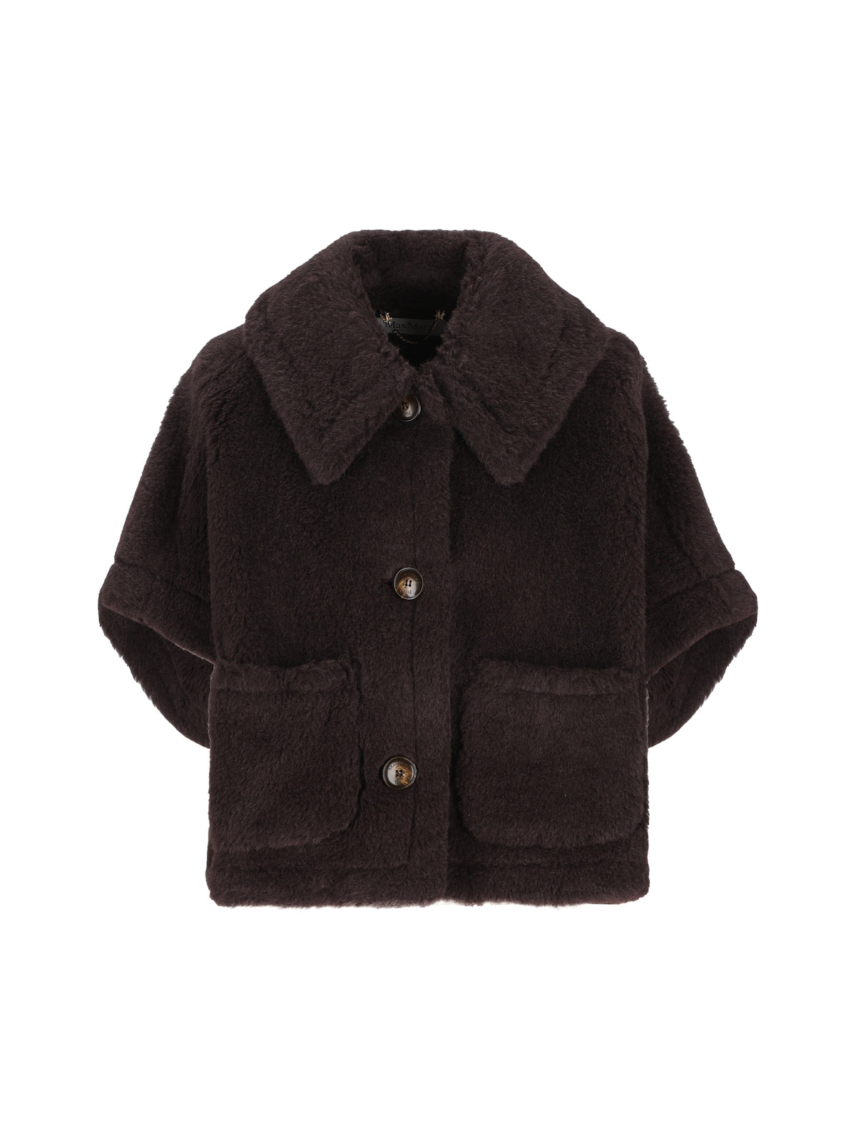 Cappa boxy in Teddy di alpaca e lana 2624736242600 014 MAX MARA 