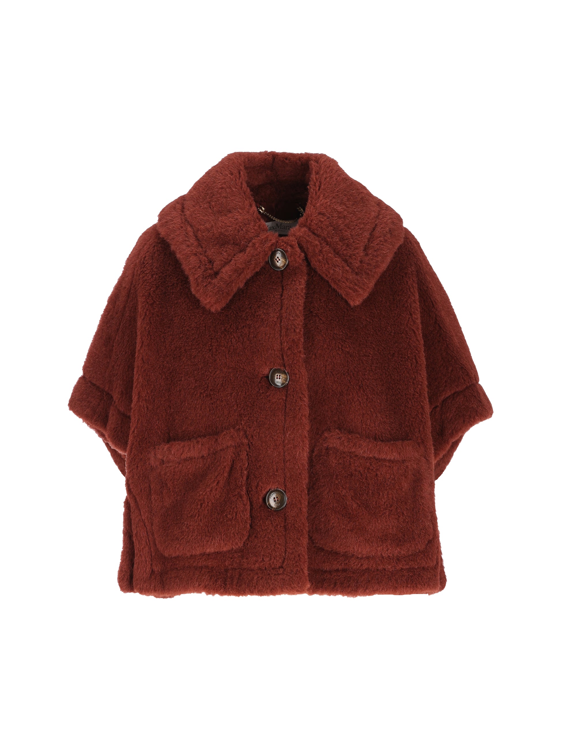 Cappa boxy in Teddy di alpaca e lana 2624736242600 015 MAX MARA 