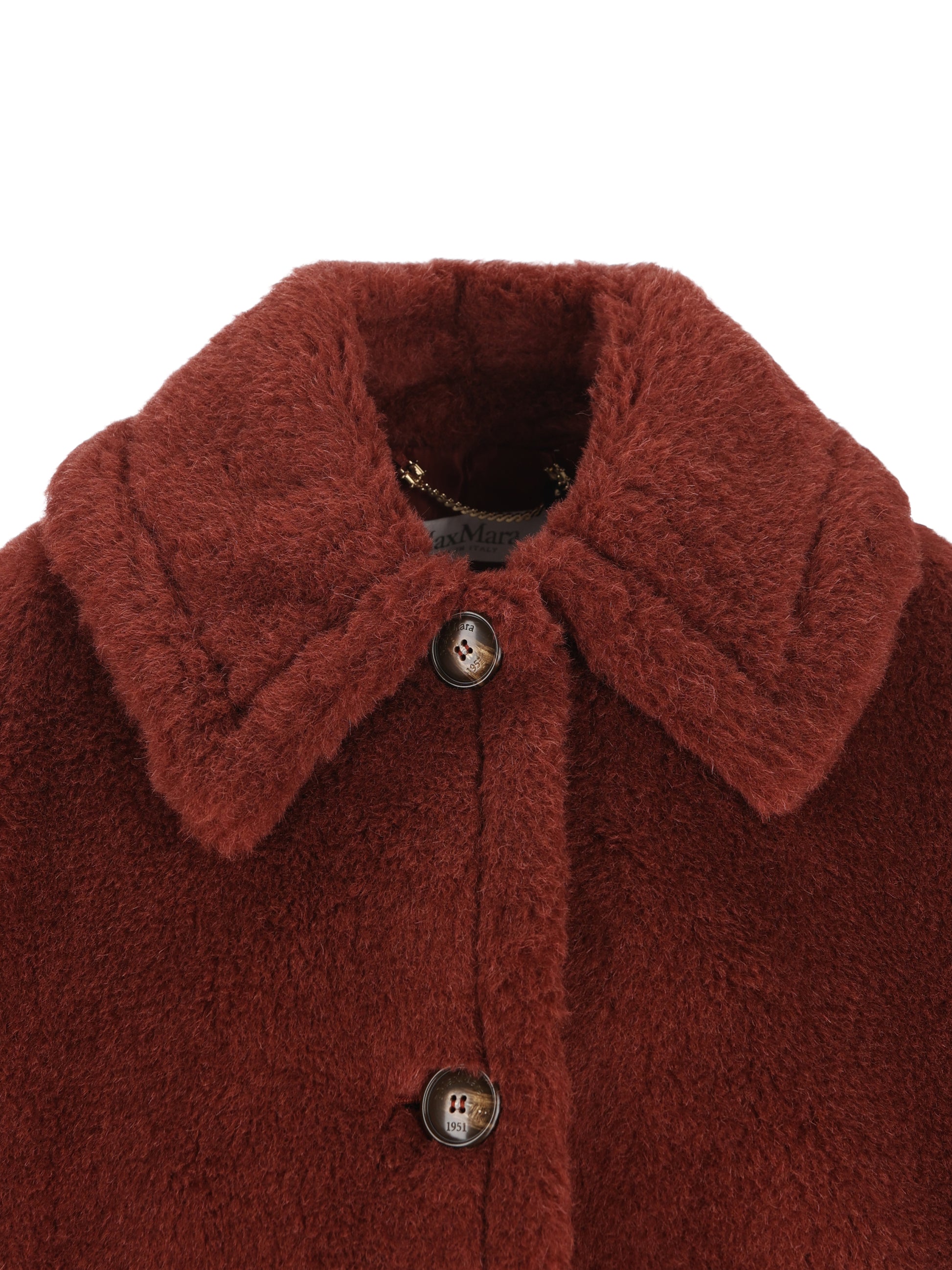 Cappa boxy in Teddy di alpaca e lana 2624736242600 015 MAX MARA 