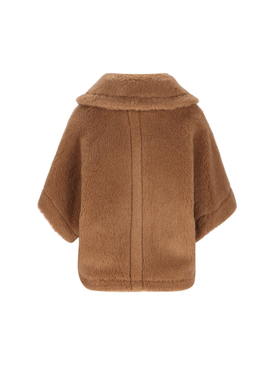 Cappa Corta Teddy in Cammello e Seta 2624736252600 001 MAX MARA 