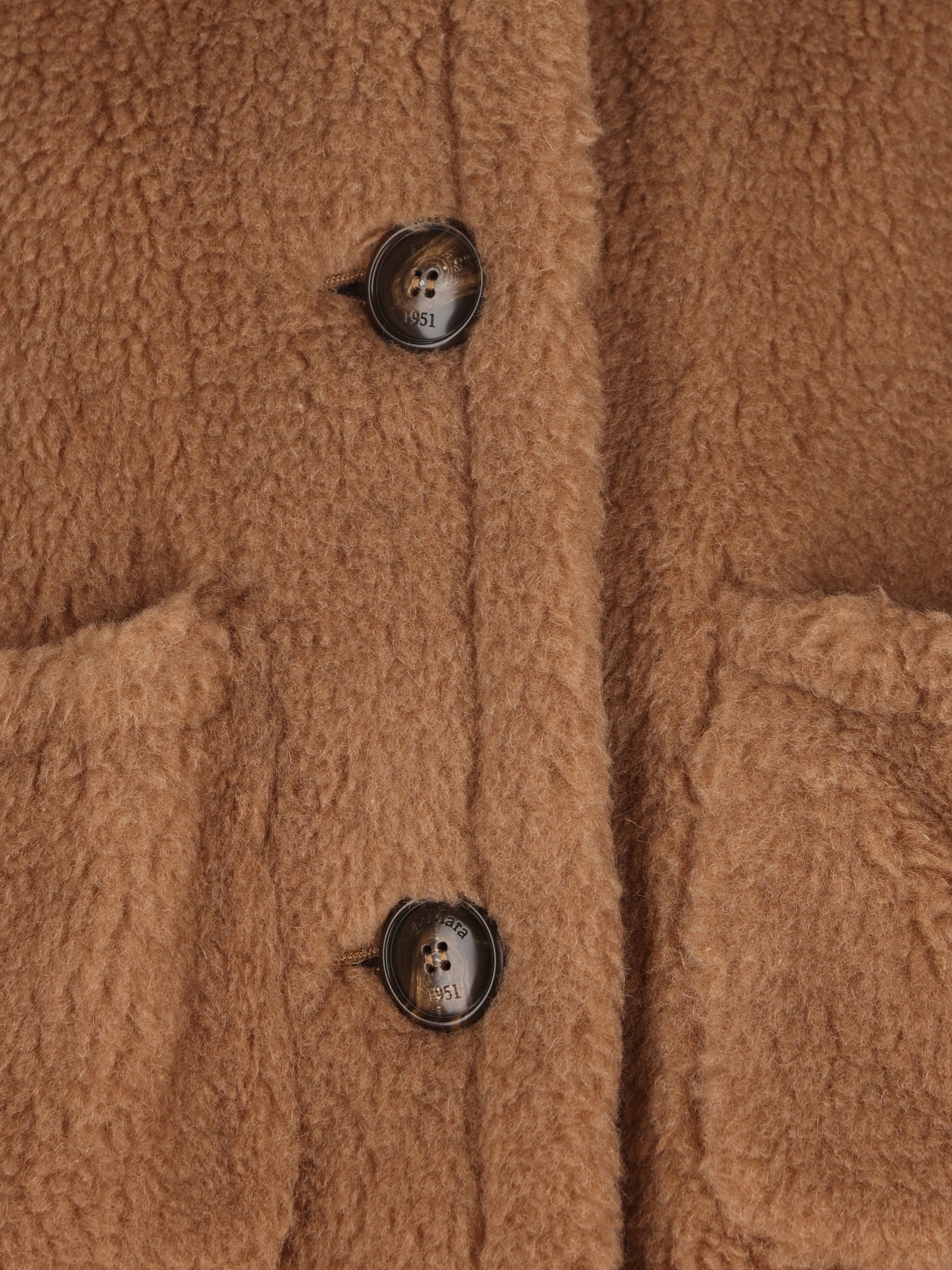 Cappa Corta Teddy in Cammello e Seta 2624736252600 001 MAX MARA 