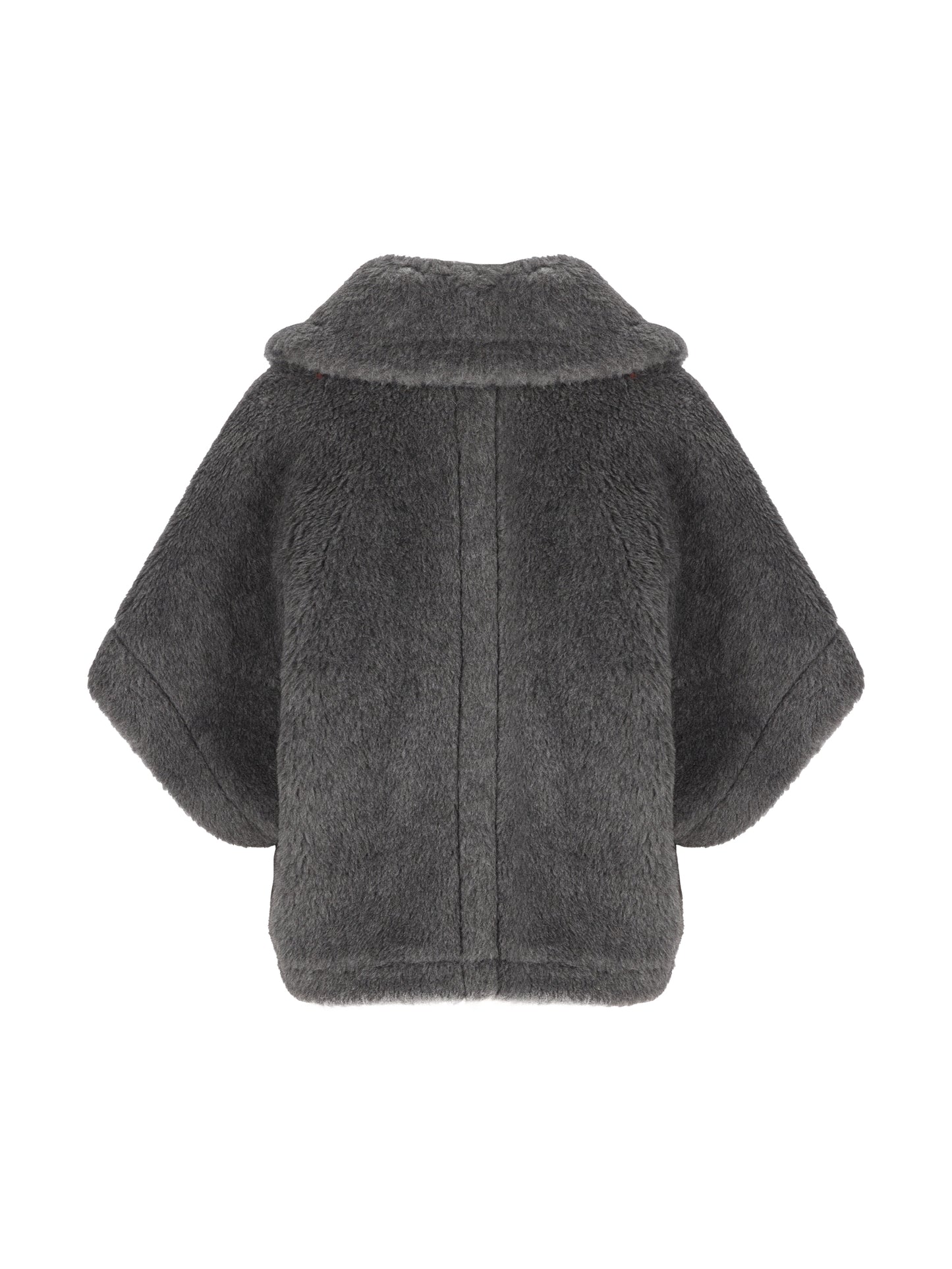 Mantella in Lana Vergine, Alpaca e Seta Grigia 2624736262600 001 MAX MARA 