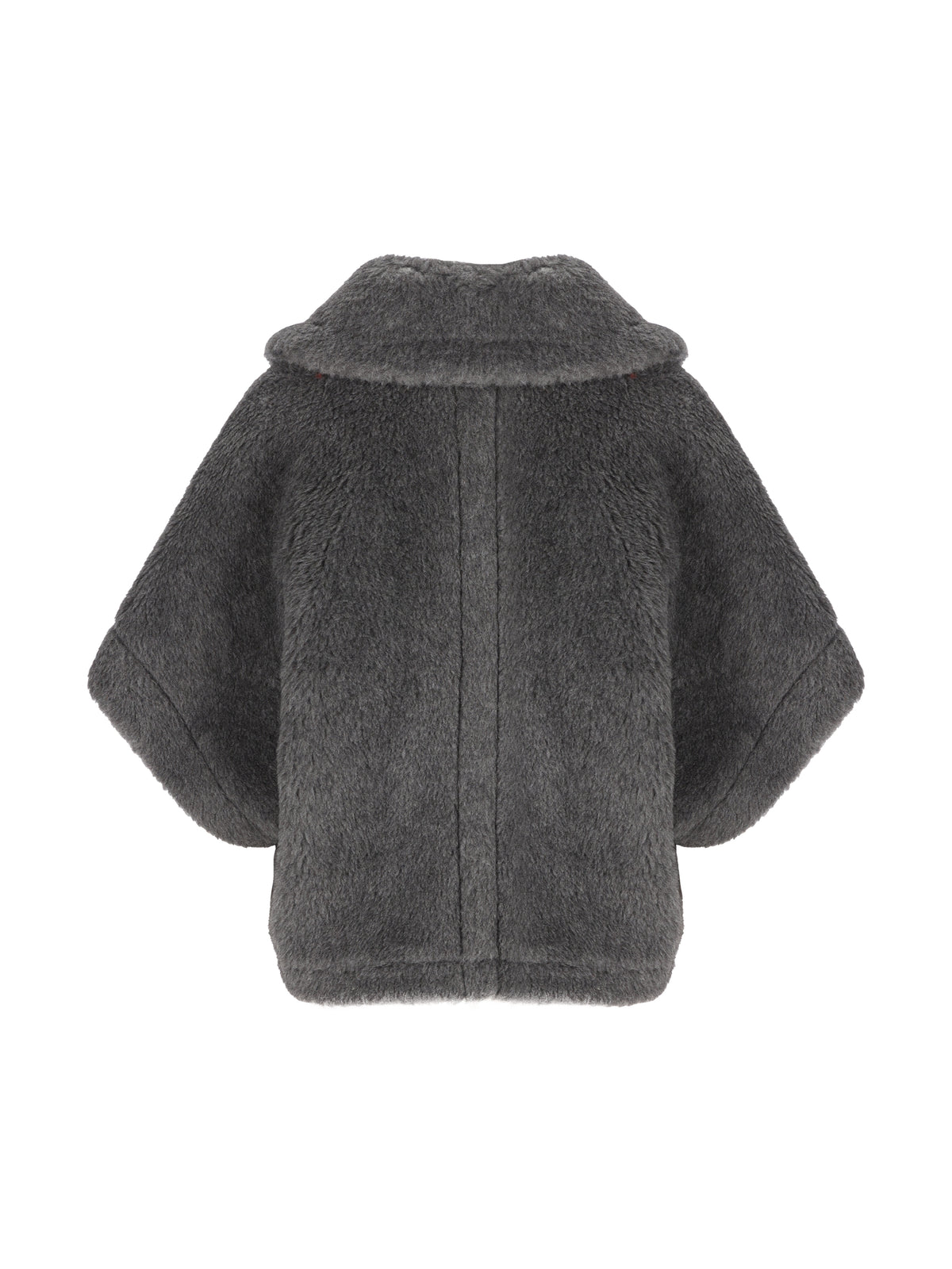 Mantella in Lana Vergine, Alpaca e Seta Grigia 2624736262600 001 MAX MARA 