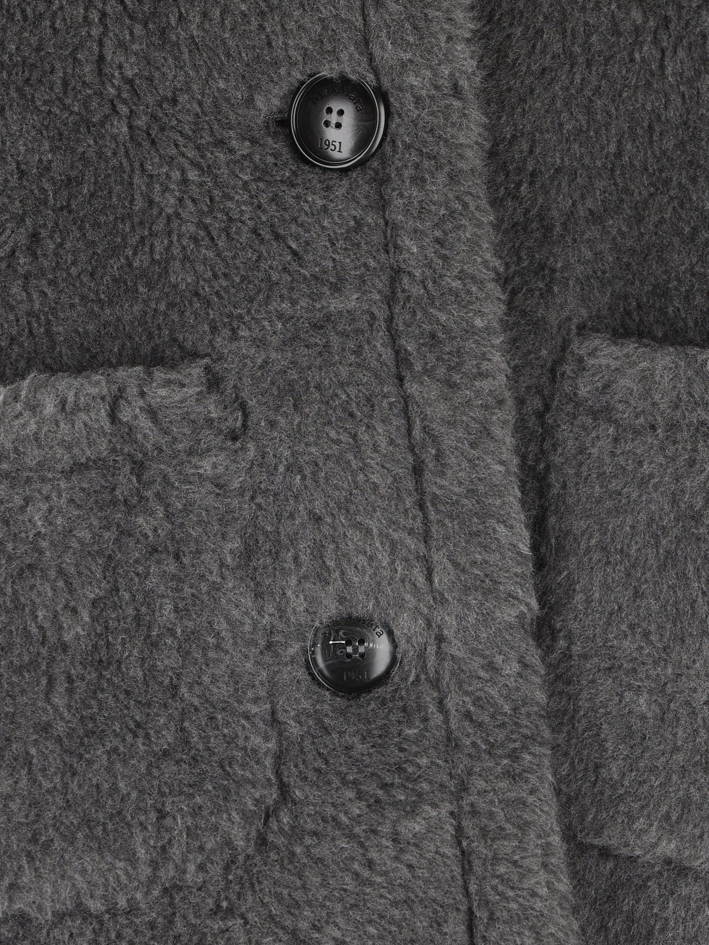 Mantella in Lana Vergine, Alpaca e Seta Grigia 2624736262600 001 MAX MARA 