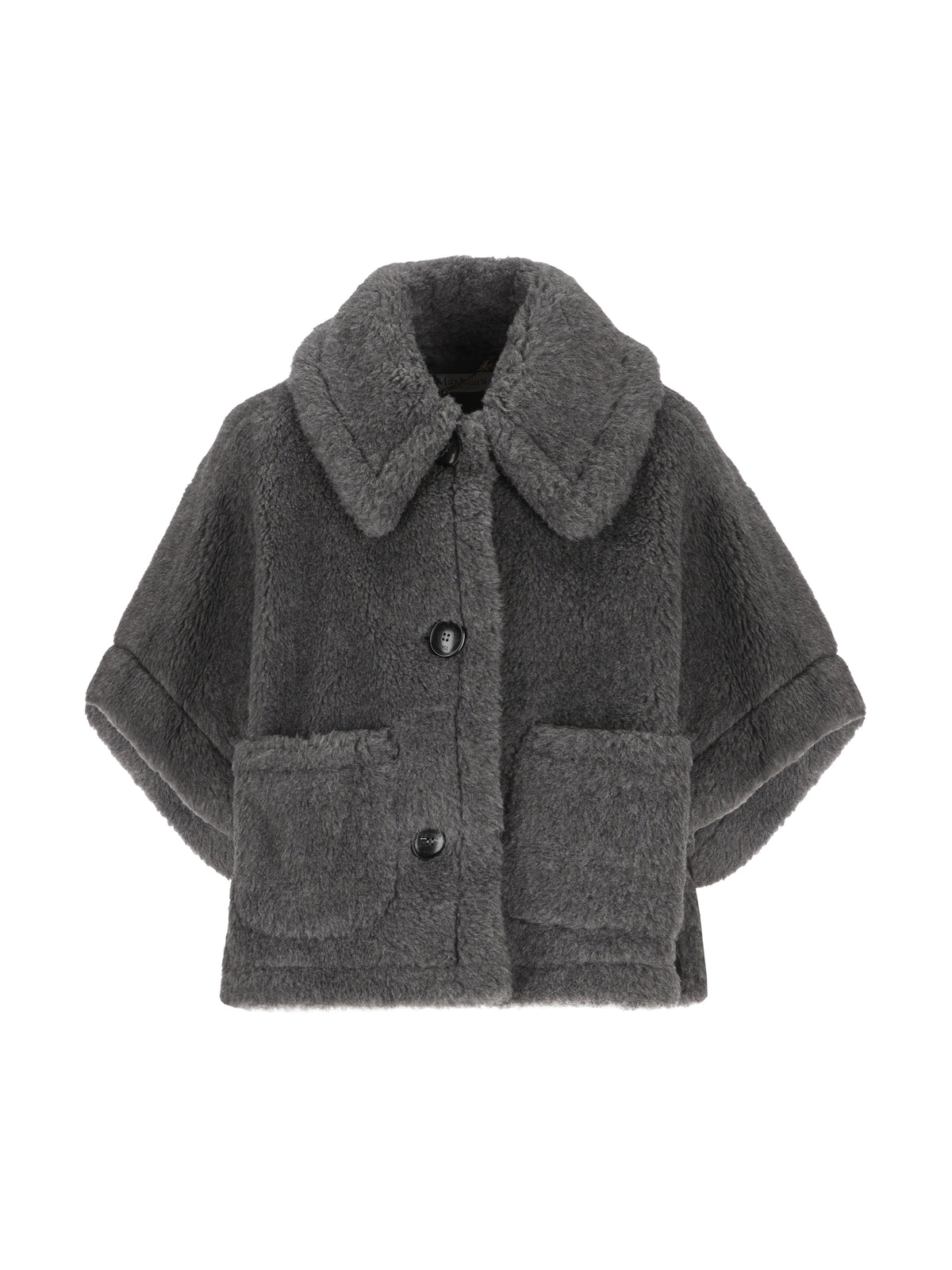 Mantella in Lana Vergine, Alpaca e Seta Grigia 2624736262600 001 MAX MARA 