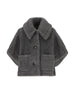 Mantella in Lana Vergine, Alpaca e Seta Grigia 2624736262600 001 MAX MARA 
