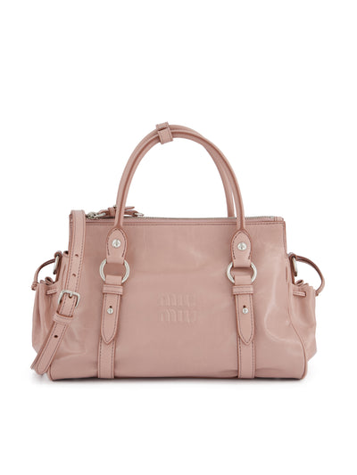 Borsa a mano in pelle lucida 5BA333 2A44F010F MIU MIU 