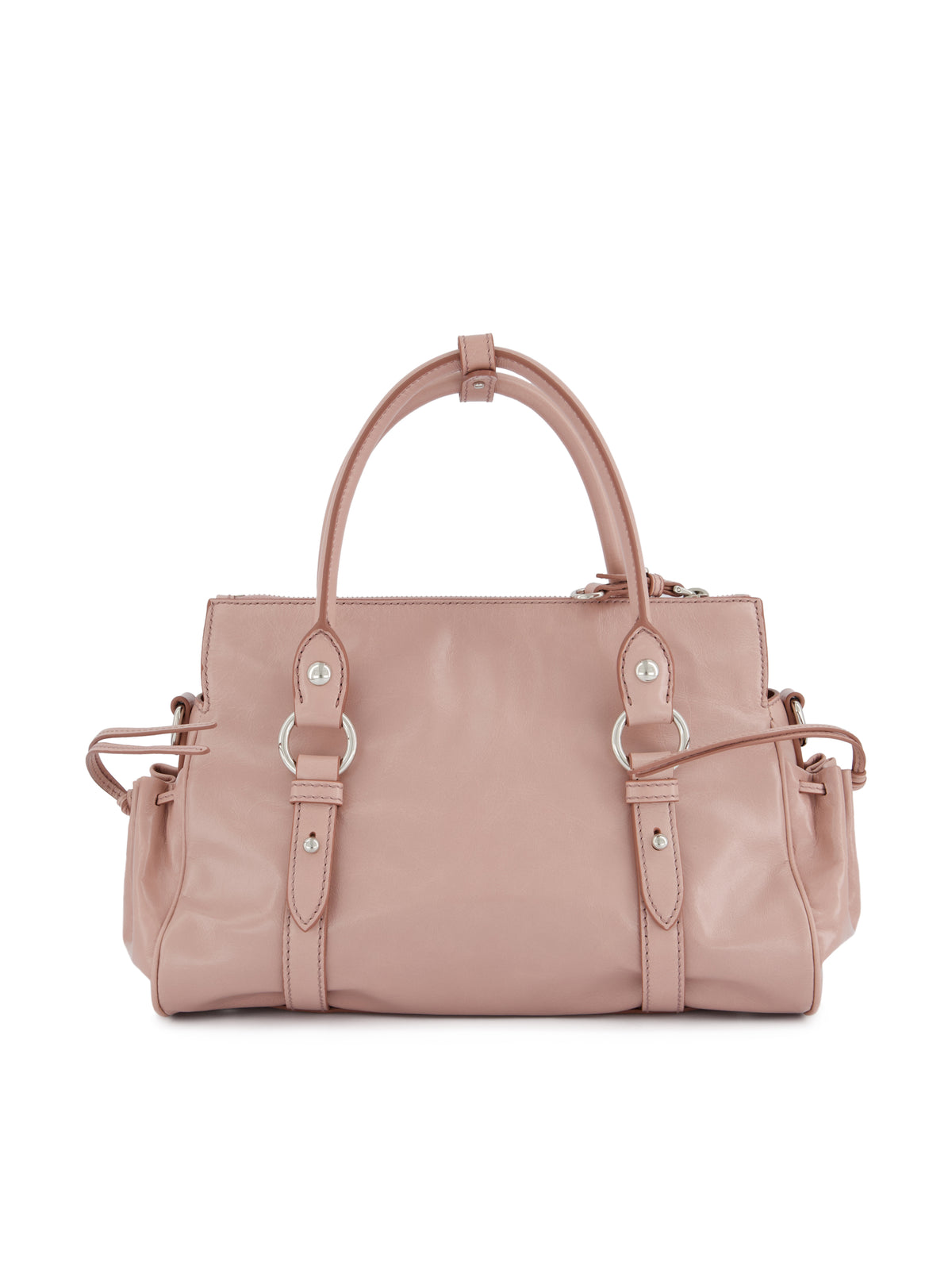 Borsa a mano in pelle lucida 5BA333 2A44F010F MIU MIU 