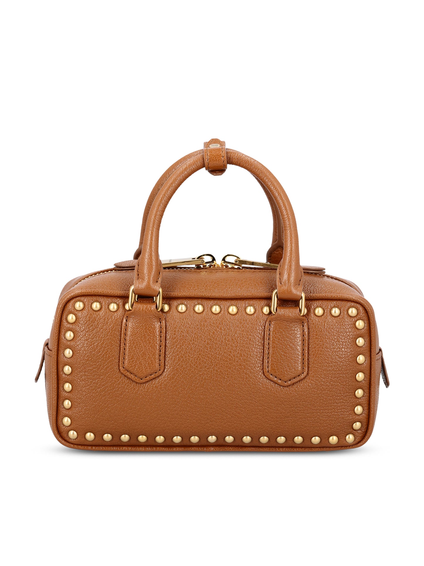 Borsa Arcadie in pelle con borchie 5BB142 2ZSQF0134 MIU MIU 