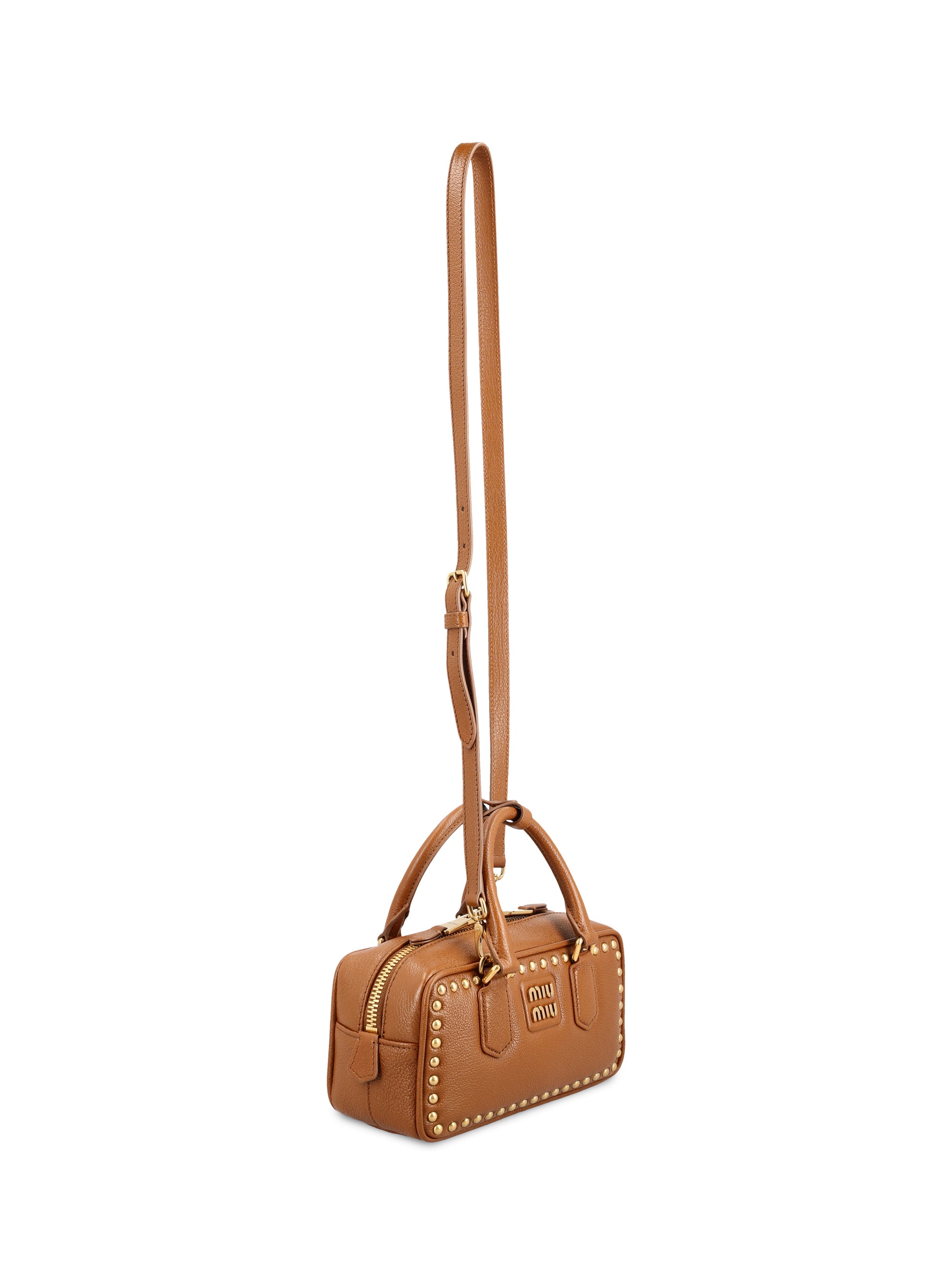 Borsa Arcadie in pelle con borchie 5BB142 2ZSQF0134 MIU MIU 
