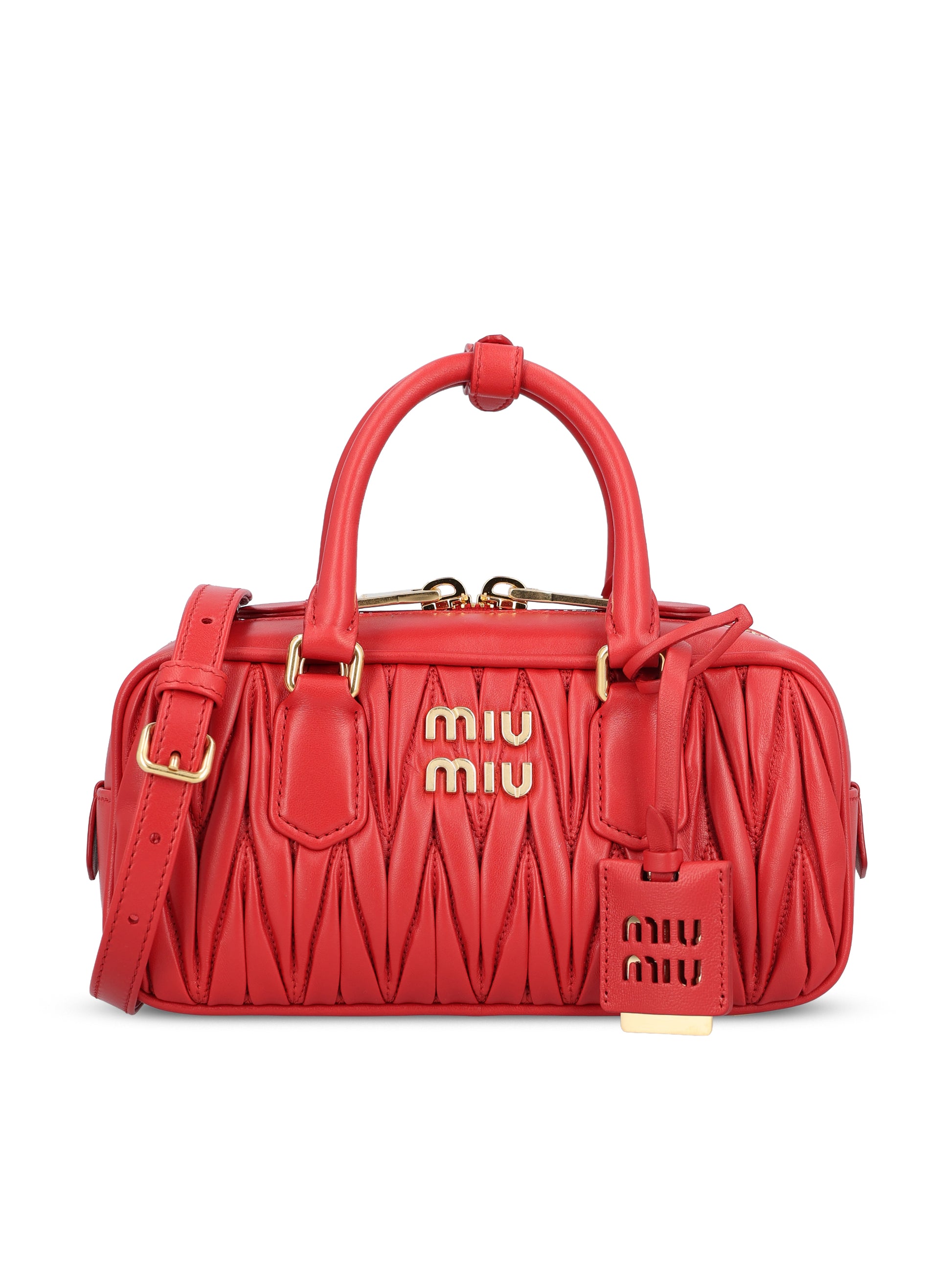 Borsa realizzata in pelle di agnello. 5BB142 AN88F0011 MIU MIU 