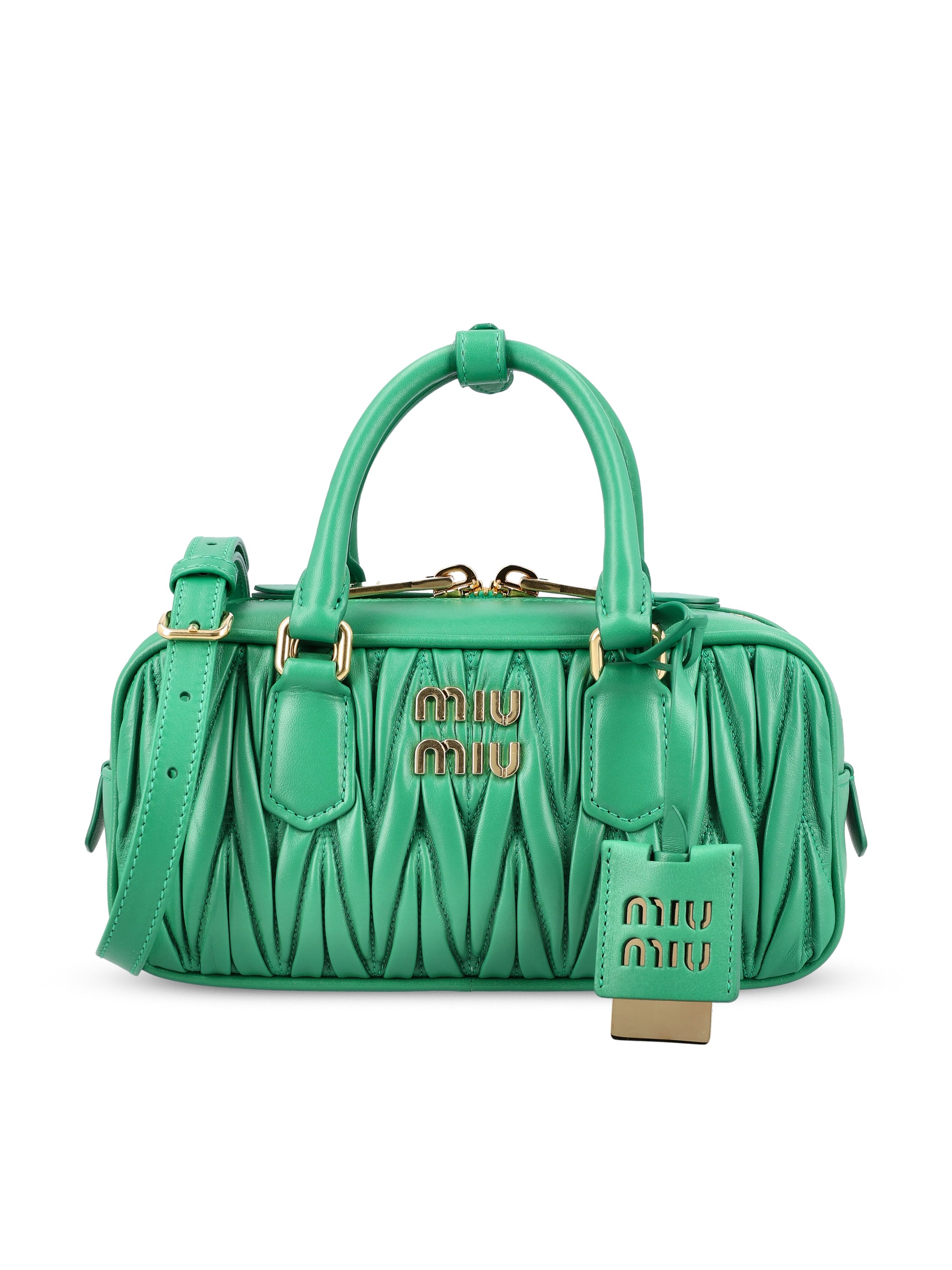 Borsa realizzata in pelle di agnello. 5BB142 AN88F0458 MIU MIU 