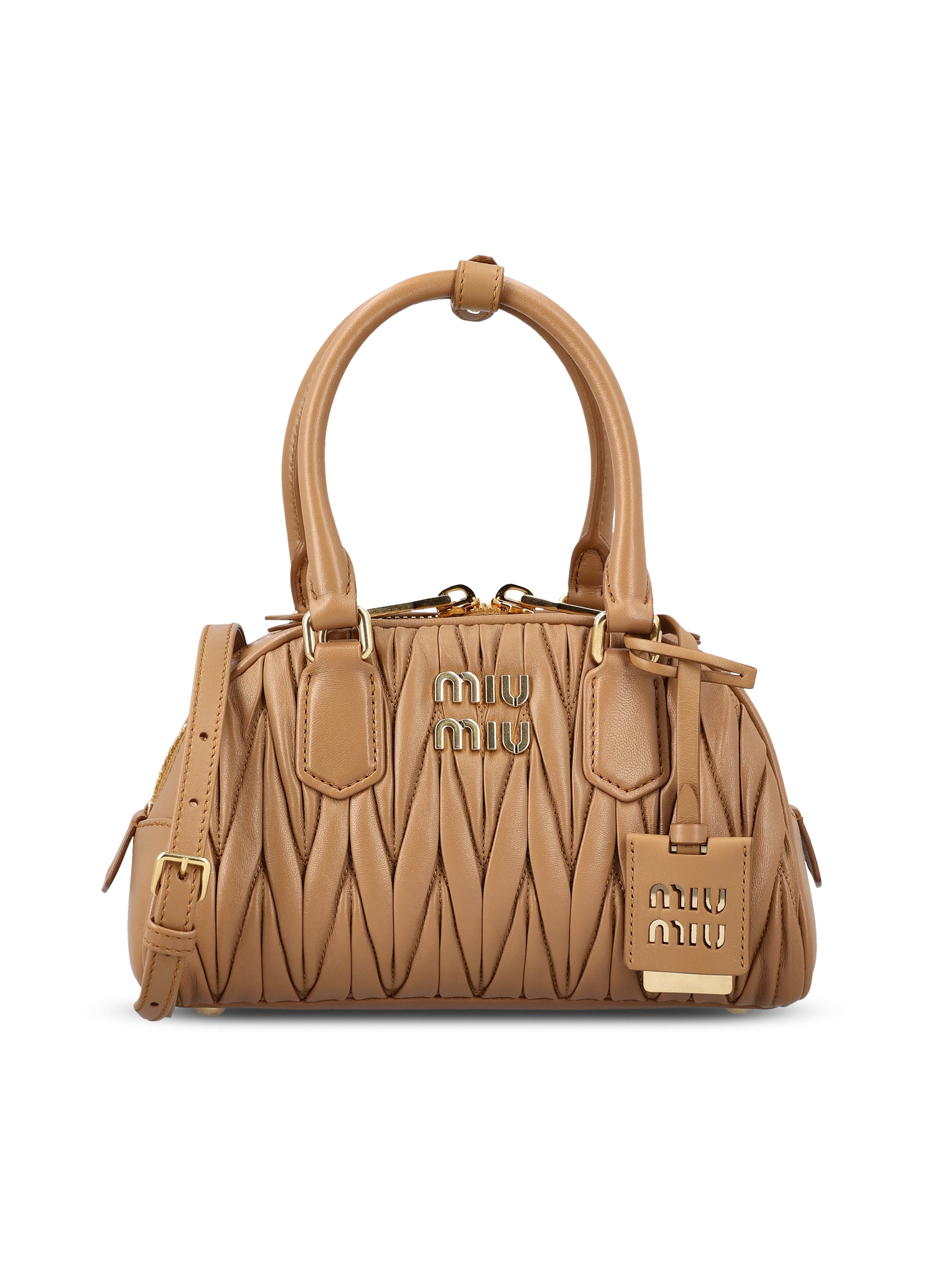 Borsa Arcadie in nappa matelassé 5BB191 AN88F098L MIU MIU 