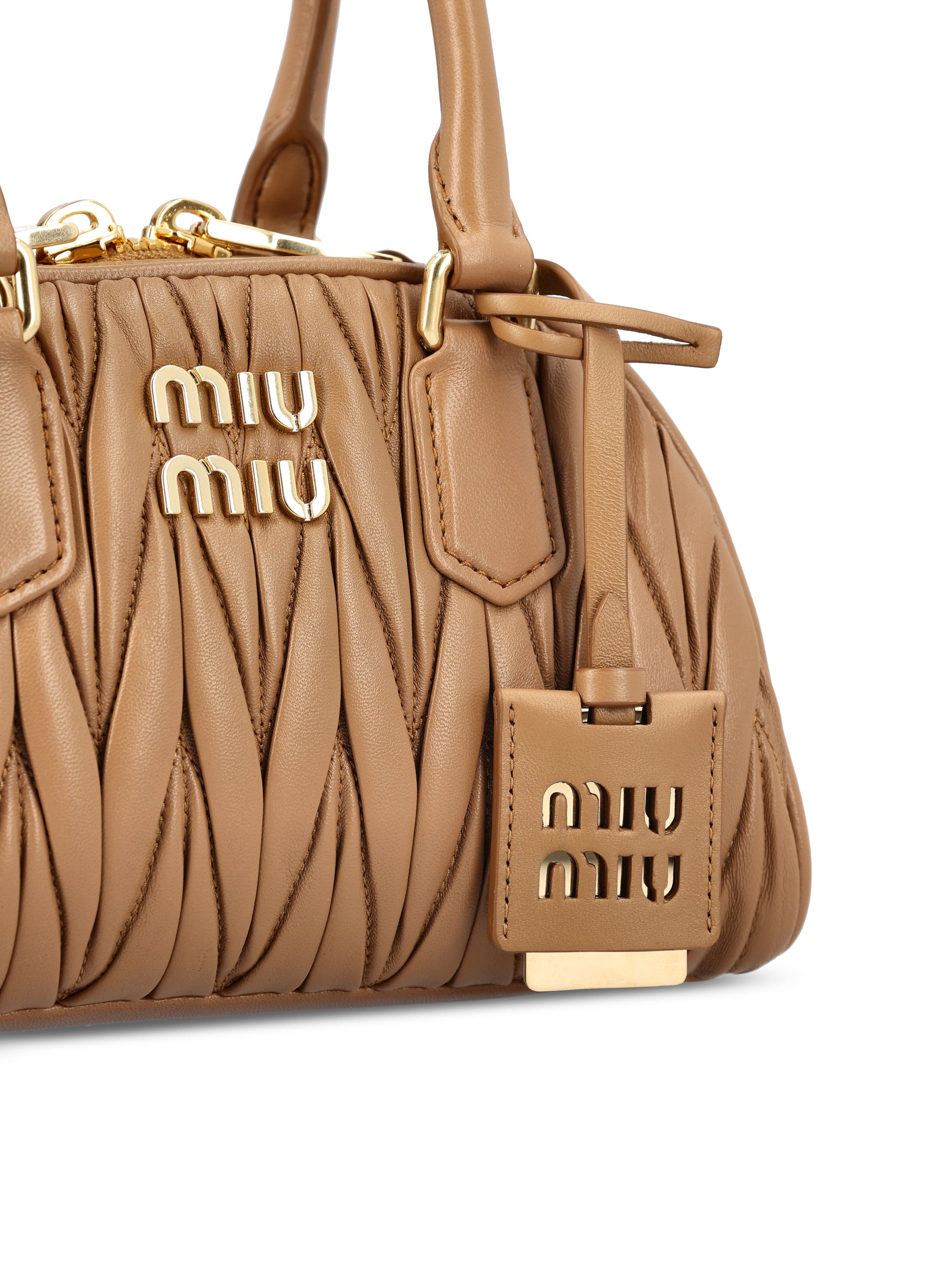 Borsa Arcadie in nappa matelassé 5BB191 AN88F098L MIU MIU 
