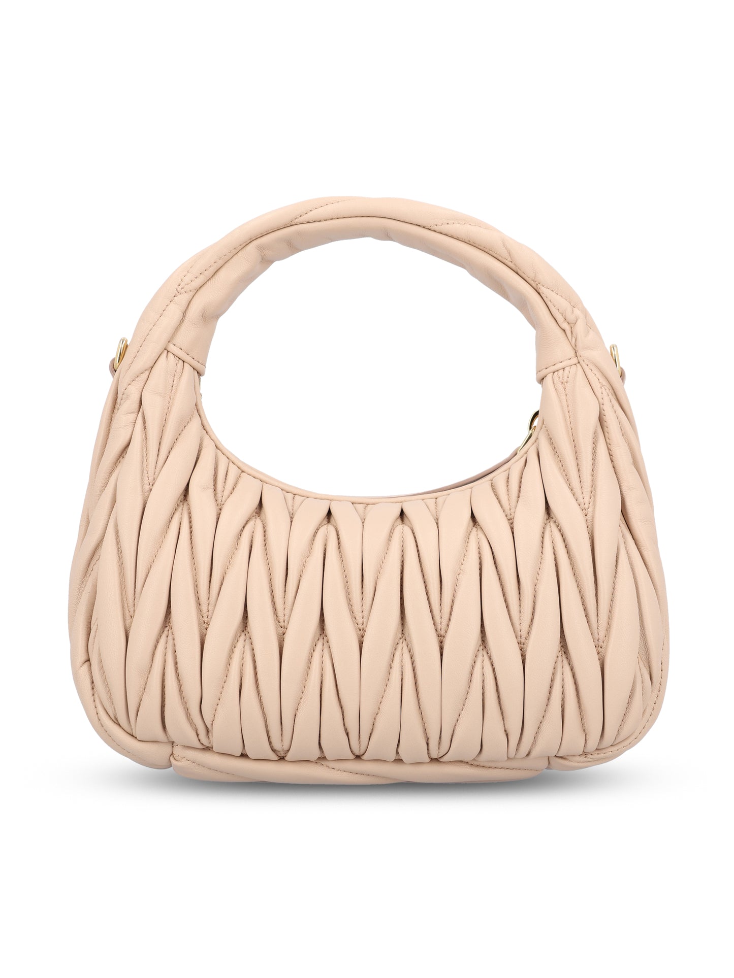 Borsa Hobo Wander in Nappa Matelassé 5BC125 AN88F0236 MIU MIU 