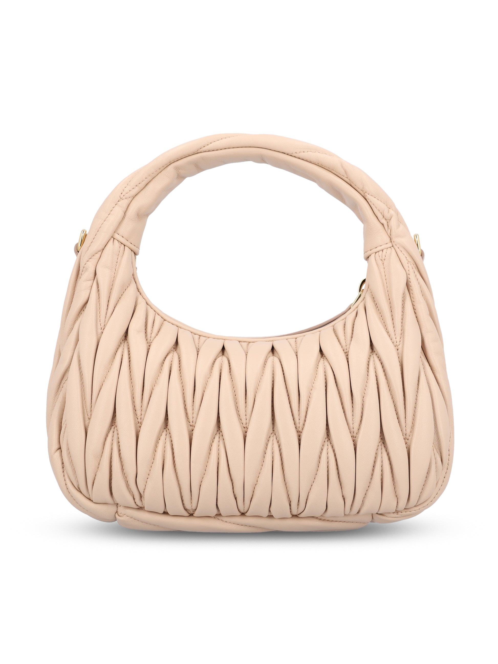 Borsa Hobo Wander in Nappa Matelassé 5BC125 AN88F0236 MIU MIU 