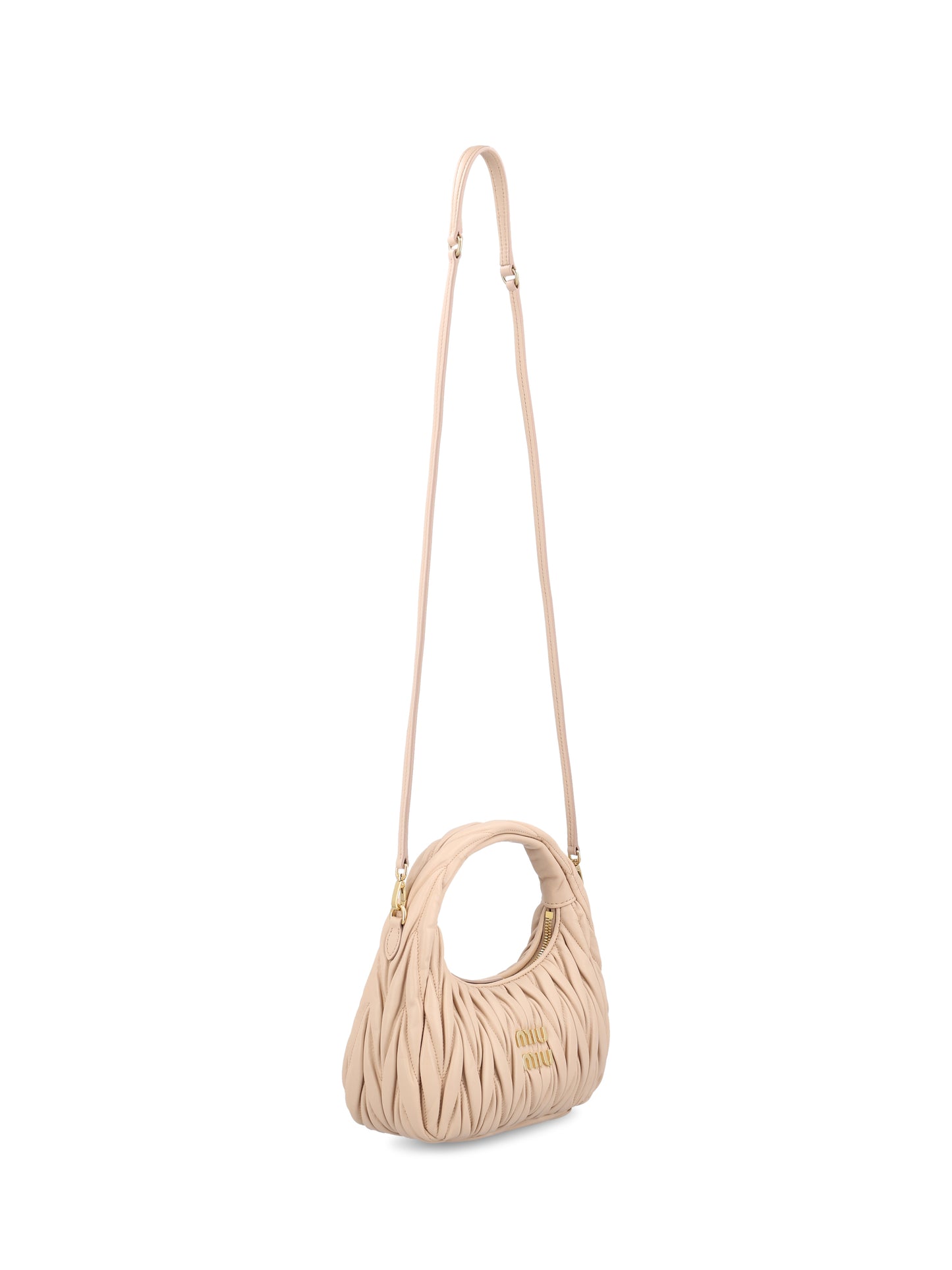 Borsa Hobo Wander in Nappa Matelassé 5BC125 AN88F0236 MIU MIU 