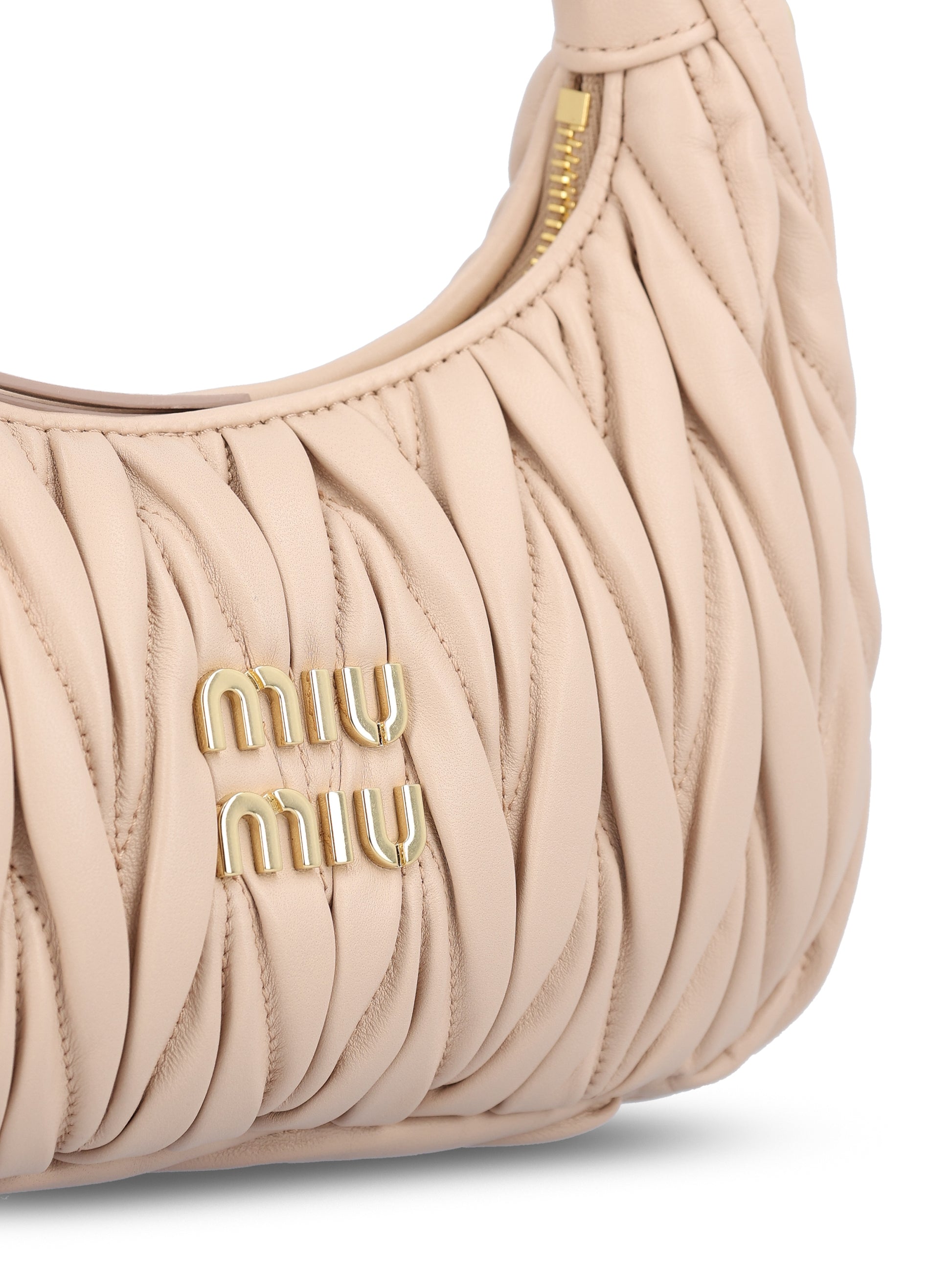 Borsa Hobo Wander in Nappa Matelassé 5BC125 AN88F0236 MIU MIU 
