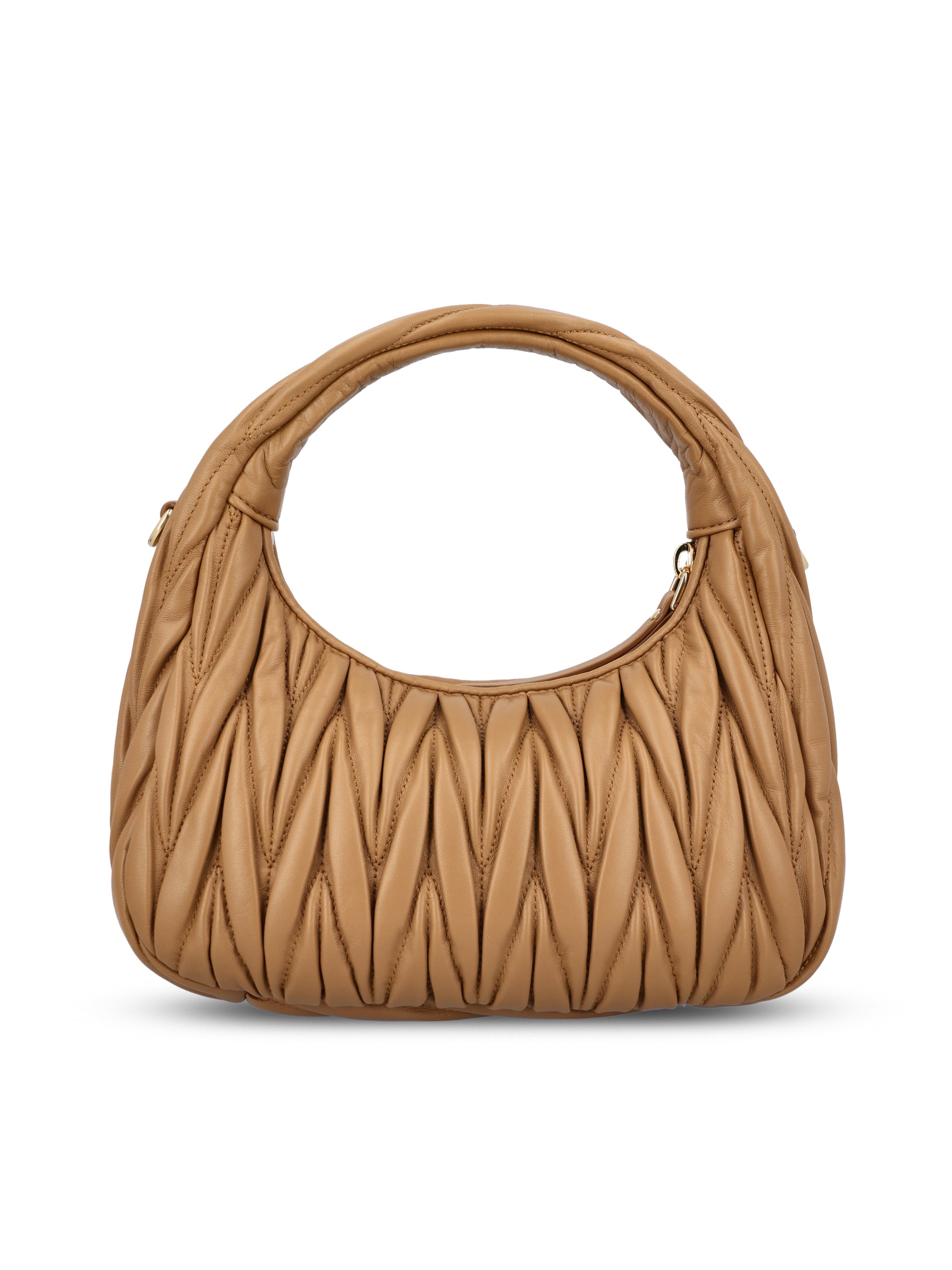 Borsa Hobo Wander in Nappa Matelassé 5BC125 AN88F098L MIU MIU 