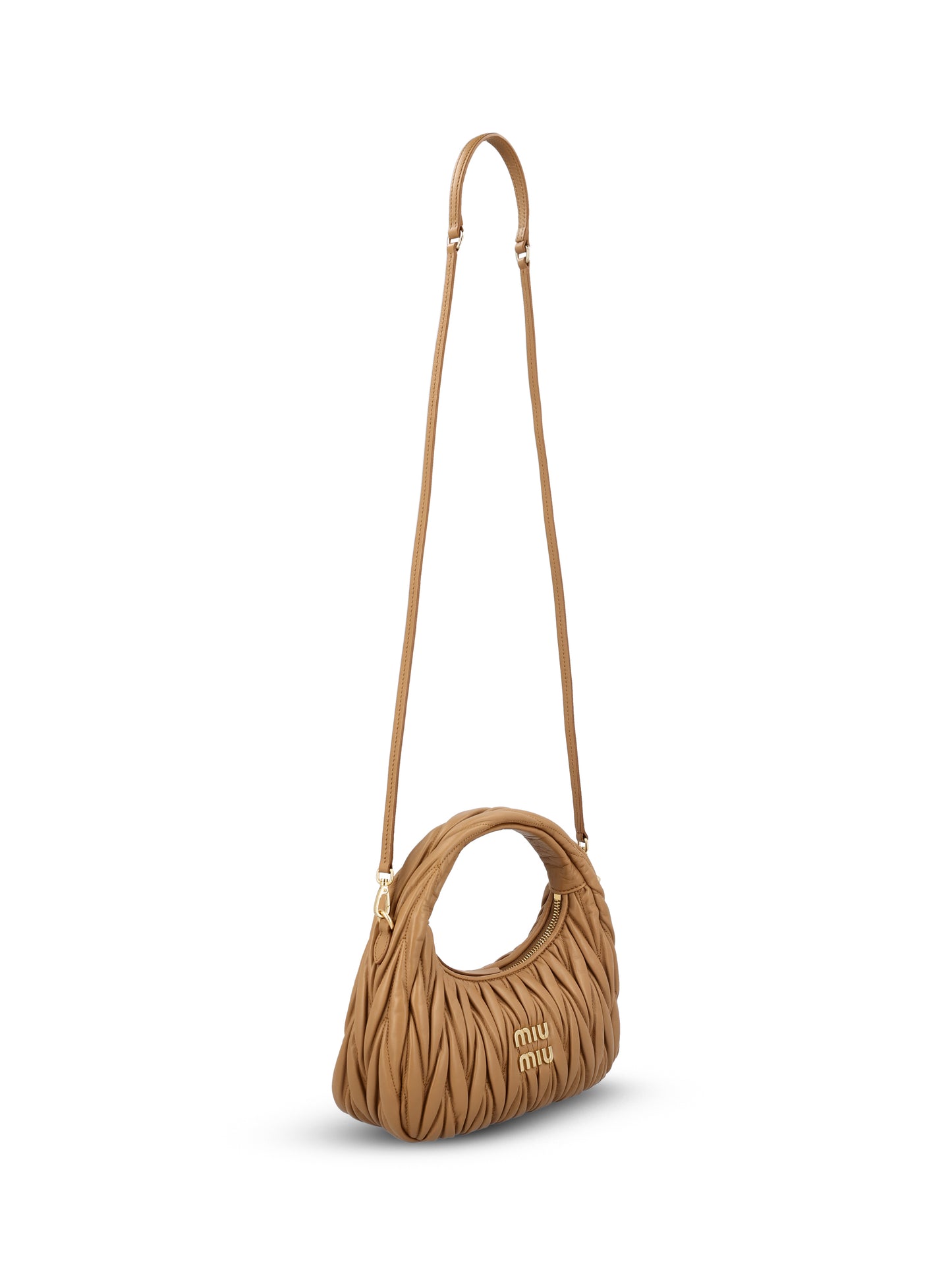 Borsa Hobo Wander in Nappa Matelassé 5BC125 AN88F098L MIU MIU 