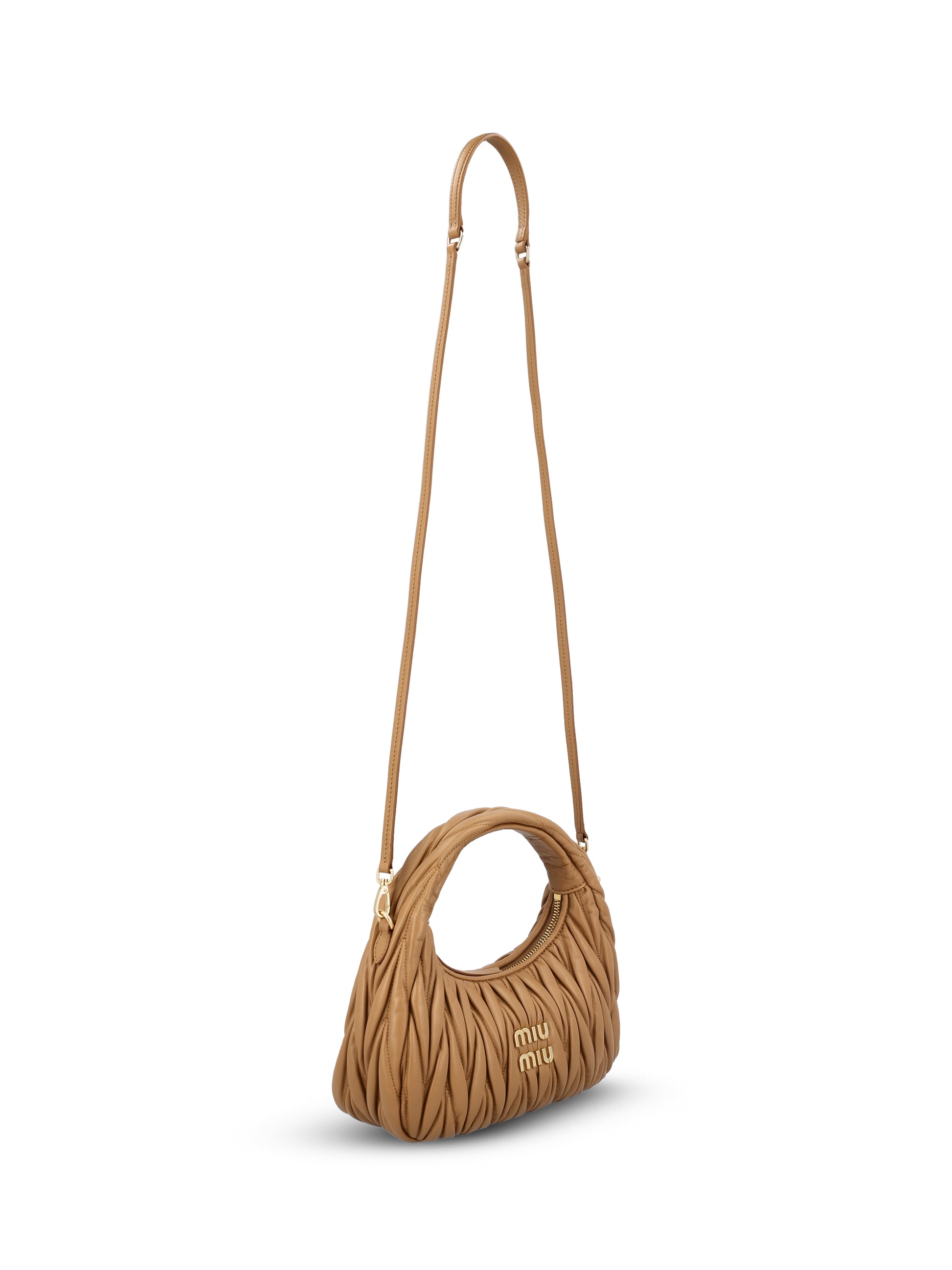 Borsa Hobo Wander in Nappa Matelassé 5BC125 AN88F098L MIU MIU 