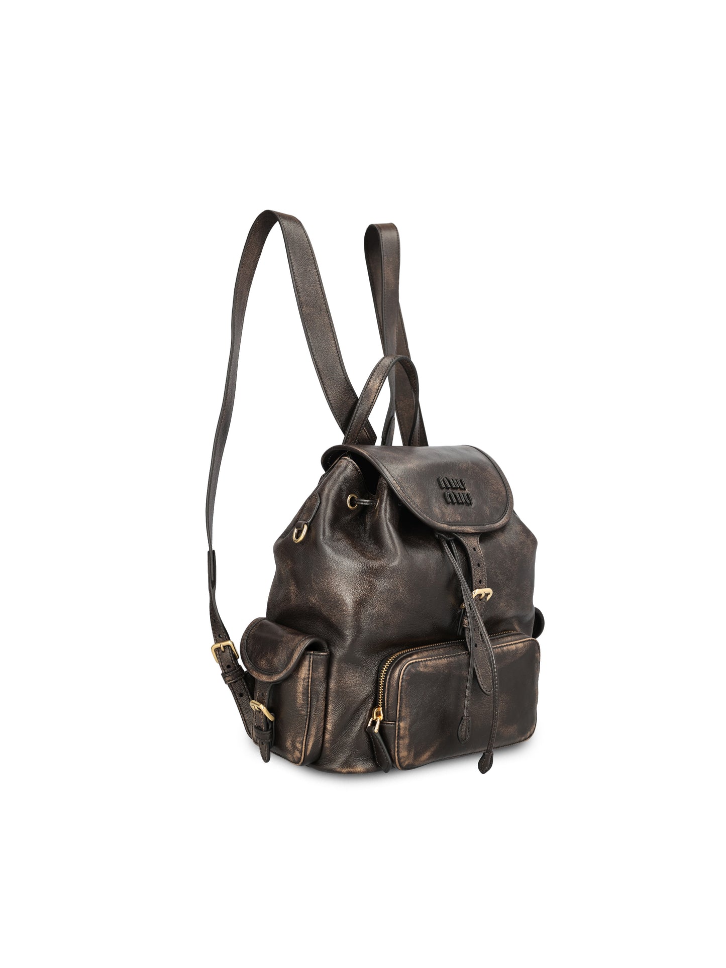 Zaino realizzato in pelle. 5BZ042 AF6PF0201 MIU MIU 