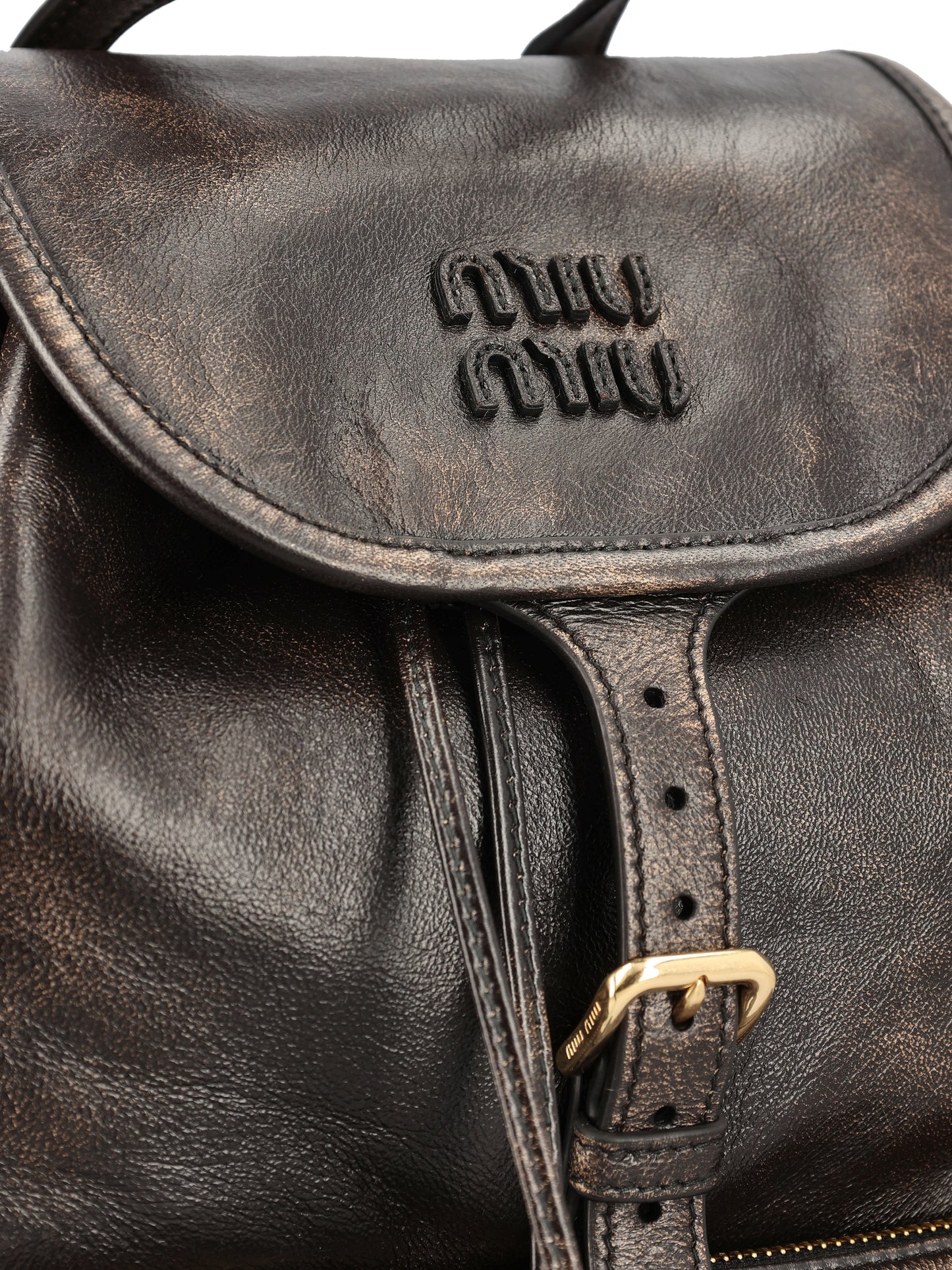 Zaino realizzato in pelle. 5BZ042 AF6PF0201 MIU MIU 