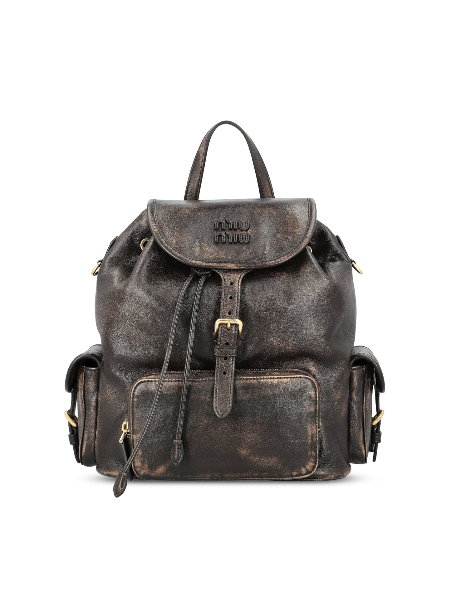 Zaino realizzato in pelle. 5BZ042 AF6PF0201 MIU MIU 