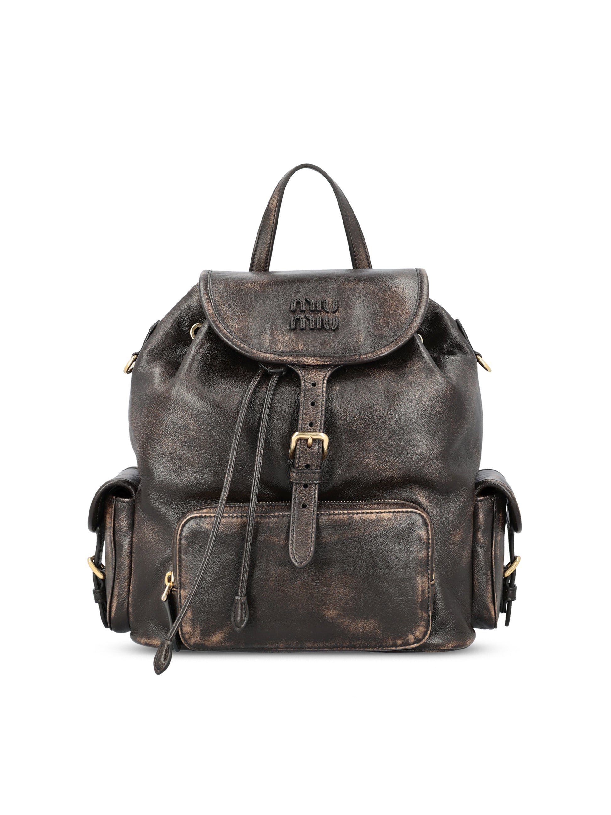 Zaino realizzato in pelle. 5BZ042 AF6PF0201 MIU MIU 