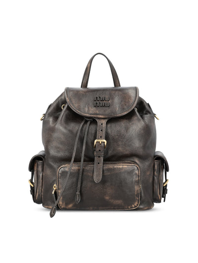 Zaino realizzato in pelle. 5BZ042 AF6PF0201 MIU MIU 