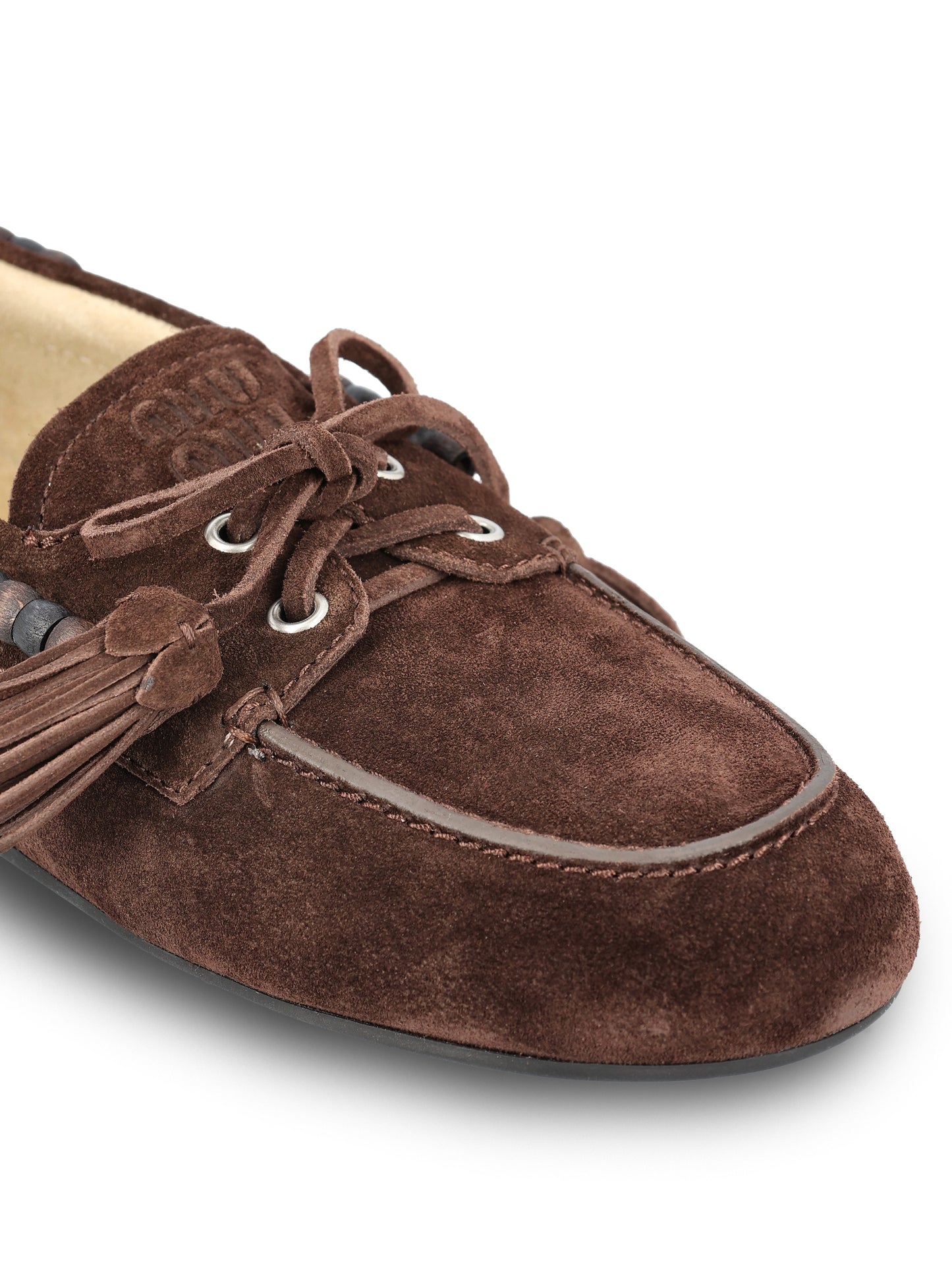 Scarpe realizzate in pelle di vitello. 5D518E 054F0003 MIU MIU 
