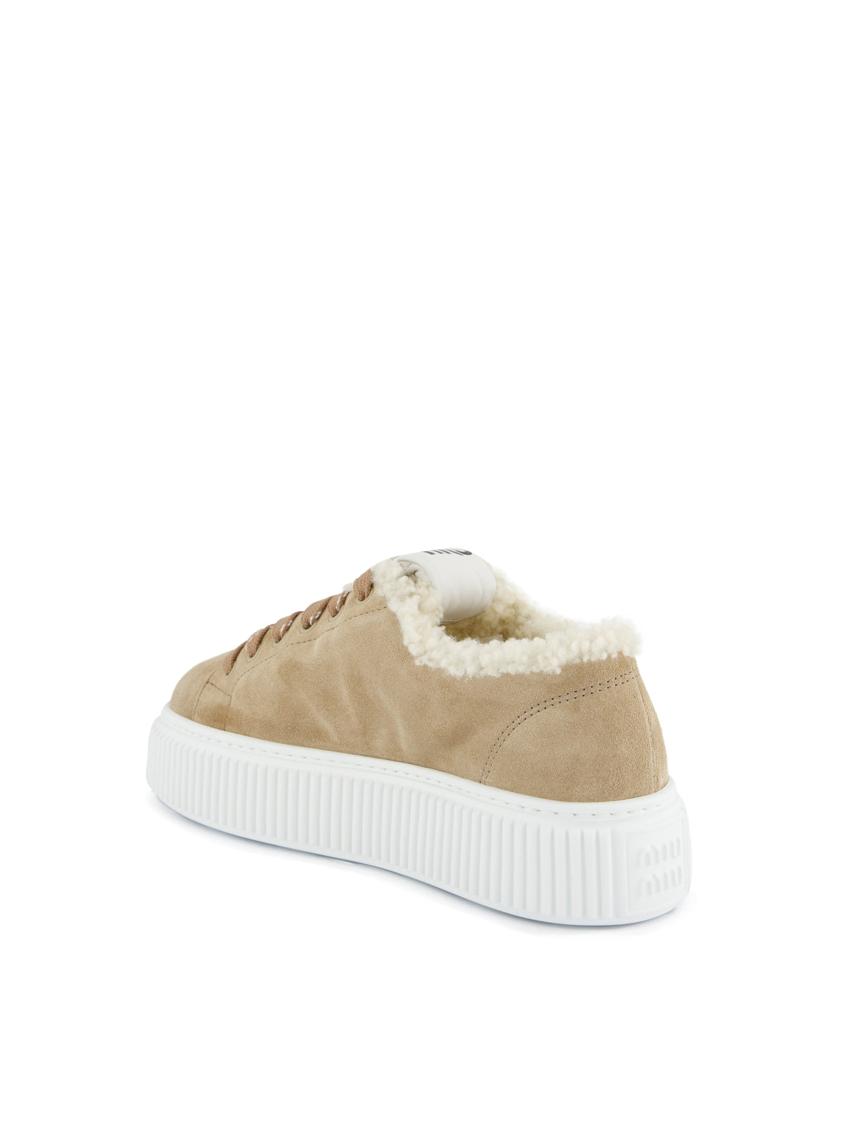 Sneakers realizzate in pelle scamosciata. 5E389E Z0GF0F24 MIU MIU 