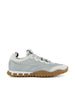 Sneakers Tyre in Tessuto Tecnico e Pelle Scamosciata Alluminio/Bianco 5E417E 3ZOFF0D5X MIU MIU 