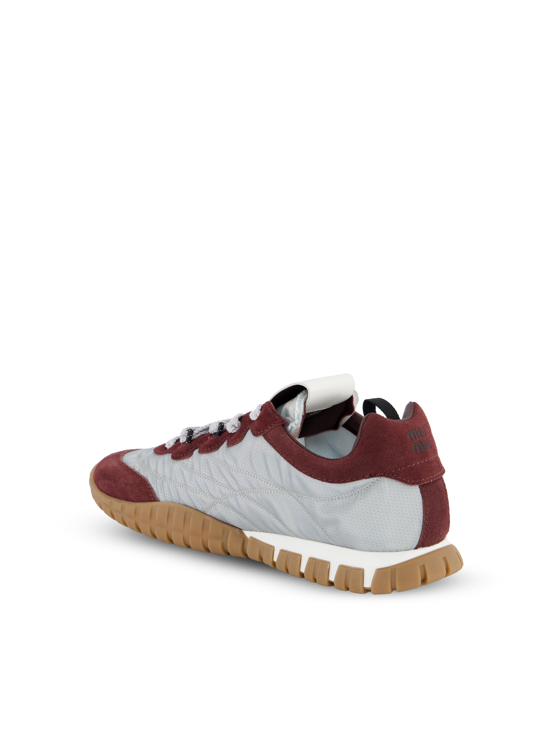 Sneakers Tyre in Tessuto Tecnico e Pelle Scamosciata 5E417E 3ZOFF0P1O MIU MIU 