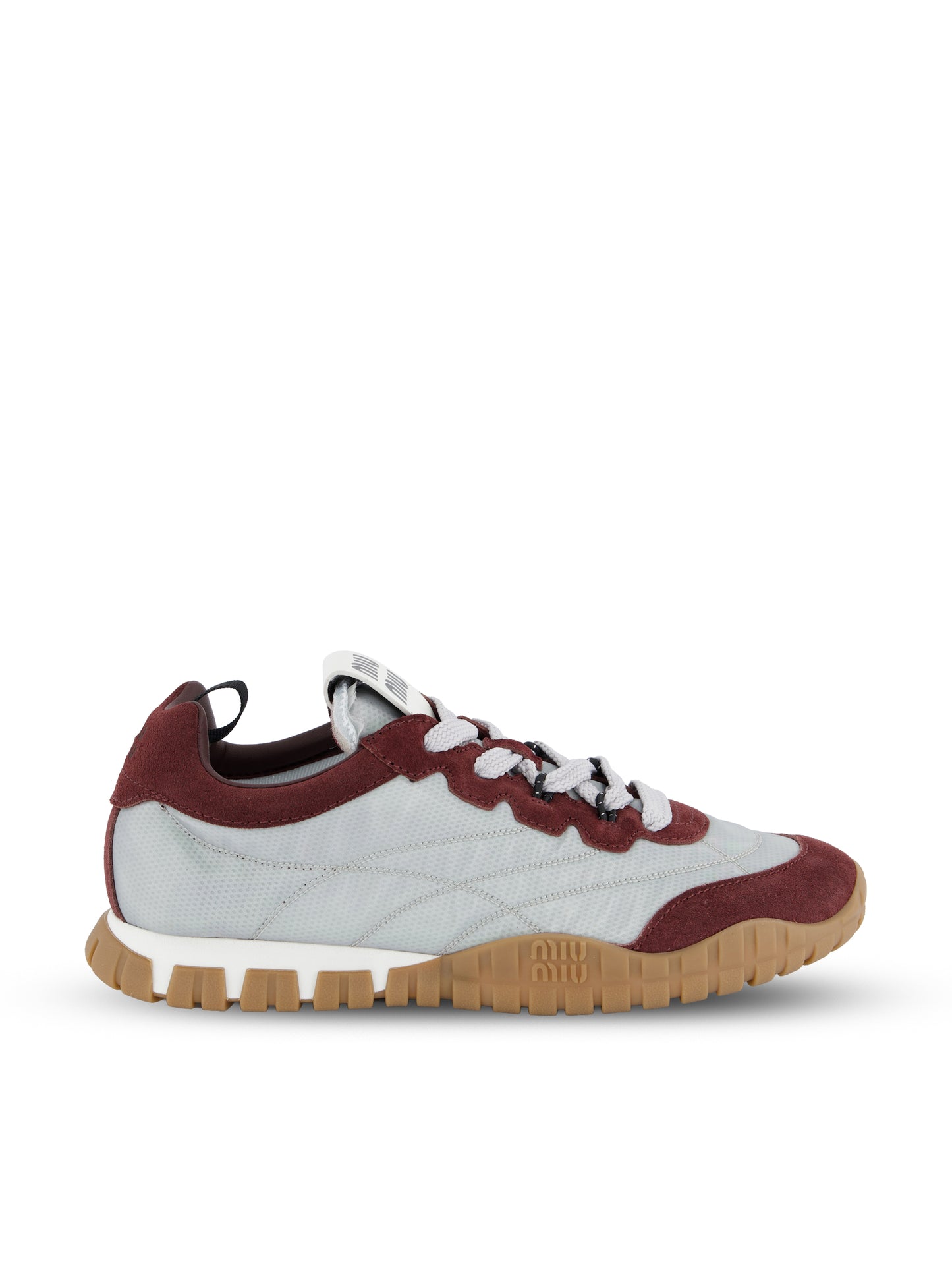 Sneakers Tyre in Tessuto Tecnico e Pelle Scamosciata 5E417E 3ZOFF0P1O MIU MIU 