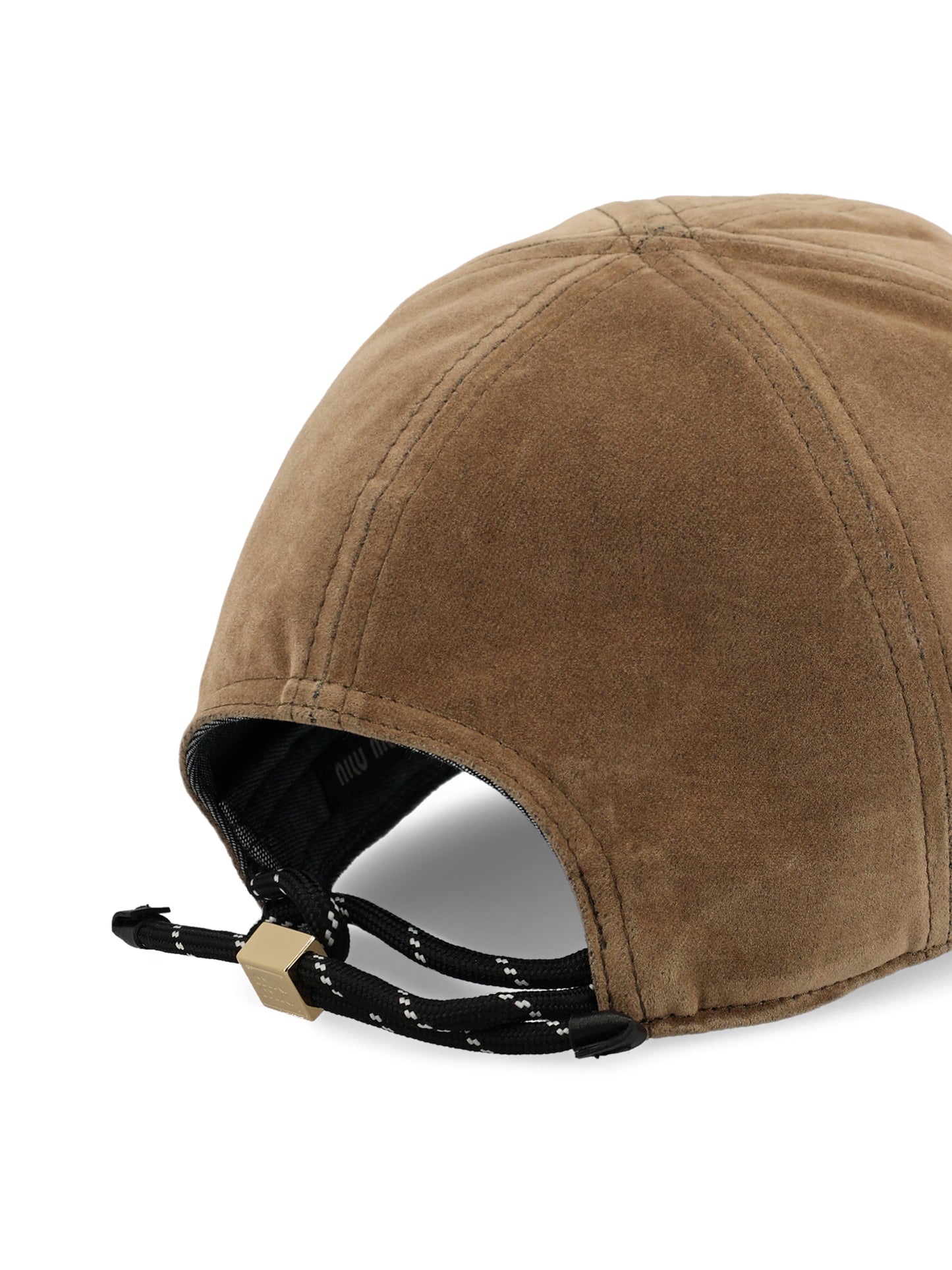 Cappello da Baseball in Velluto con Logo Ricamato 5HC369 2CUAF0844 MIU MIU 