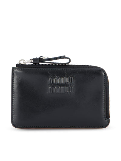 Portacarte a busta in pelle 5MB066 2A44F0002 MIU MIU 