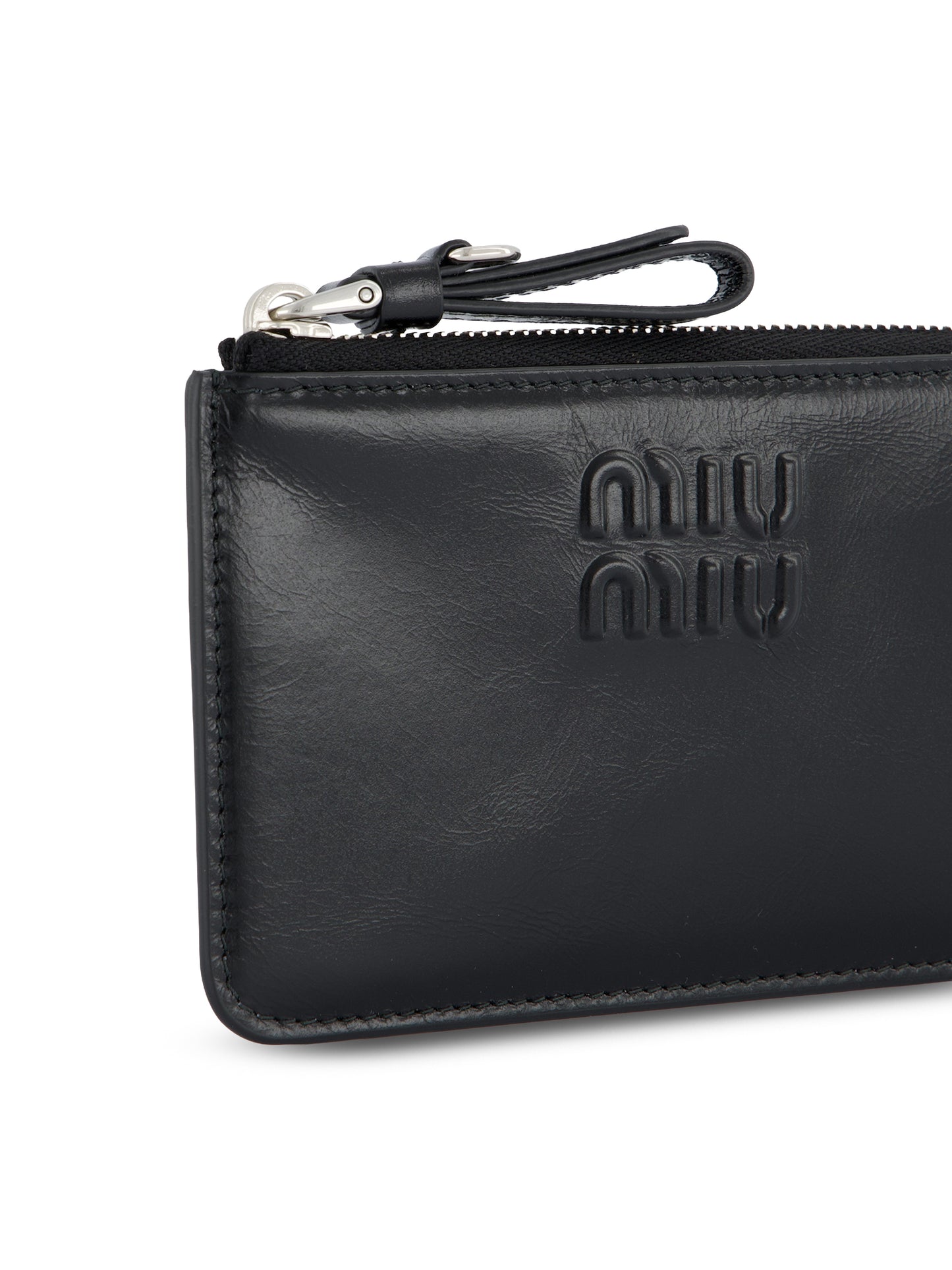 Portacarte a busta in pelle 5MB066 2A44F0002 MIU MIU 