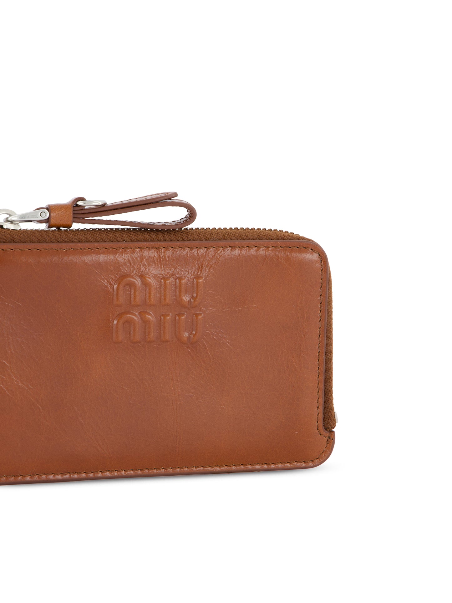 Portacarte a busta in pelle 5MB066 2A44F0BW5 MIU MIU 