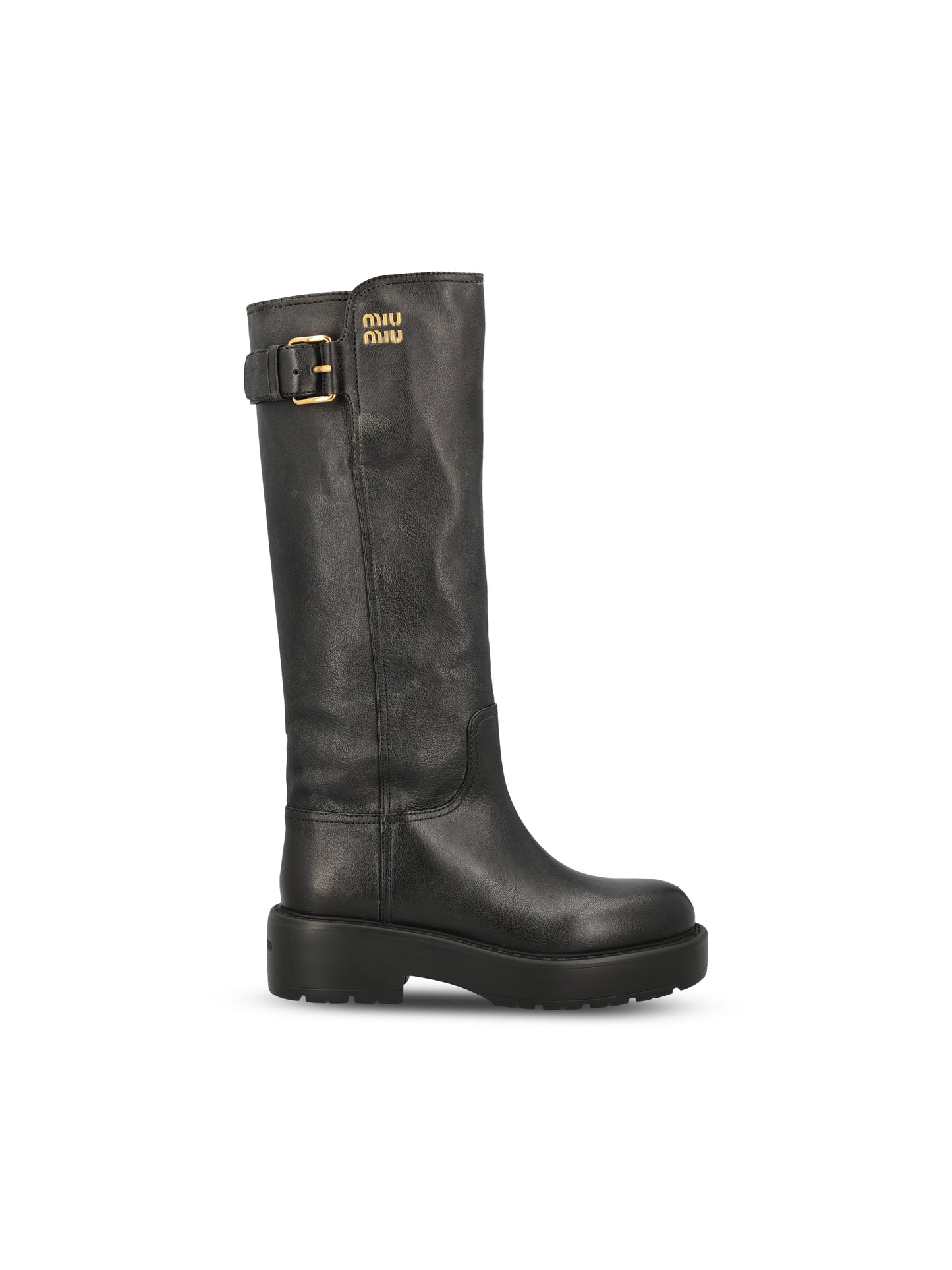 Stivali realizzati in pelle. 5W767E Y9SF0002 MIU MIU 