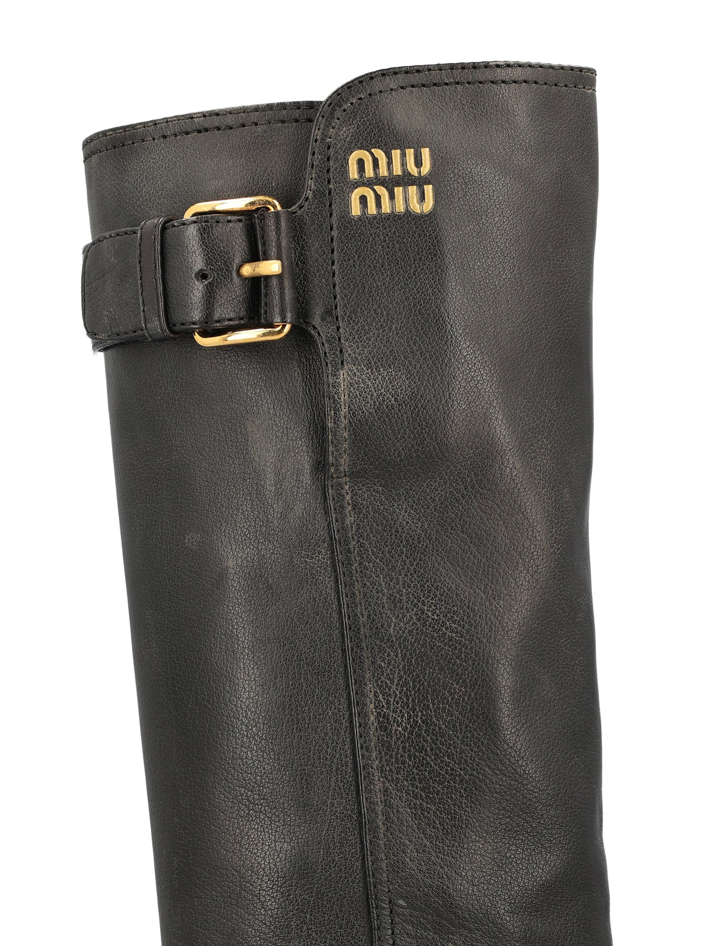 Stivali realizzati in pelle. 5W767E Y9SF0002 MIU MIU 