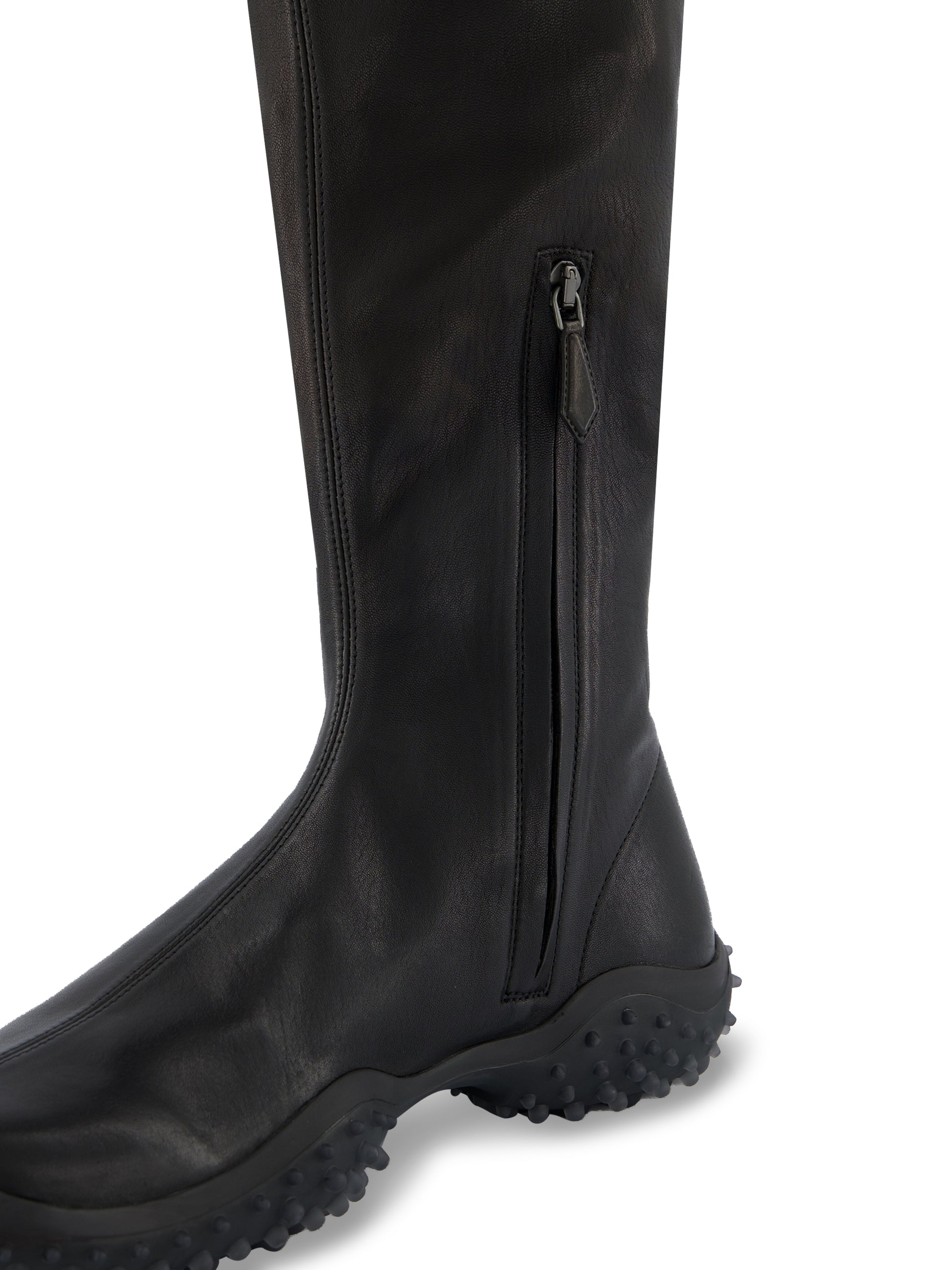 Stivali in Nappa Stretch con Suola Bubble 5W805E L68F0002 MIU MIU 