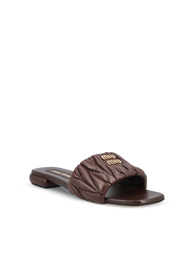 Sandali realizzati in pelle. 5XX605 88TF0NBL MIU MIU 