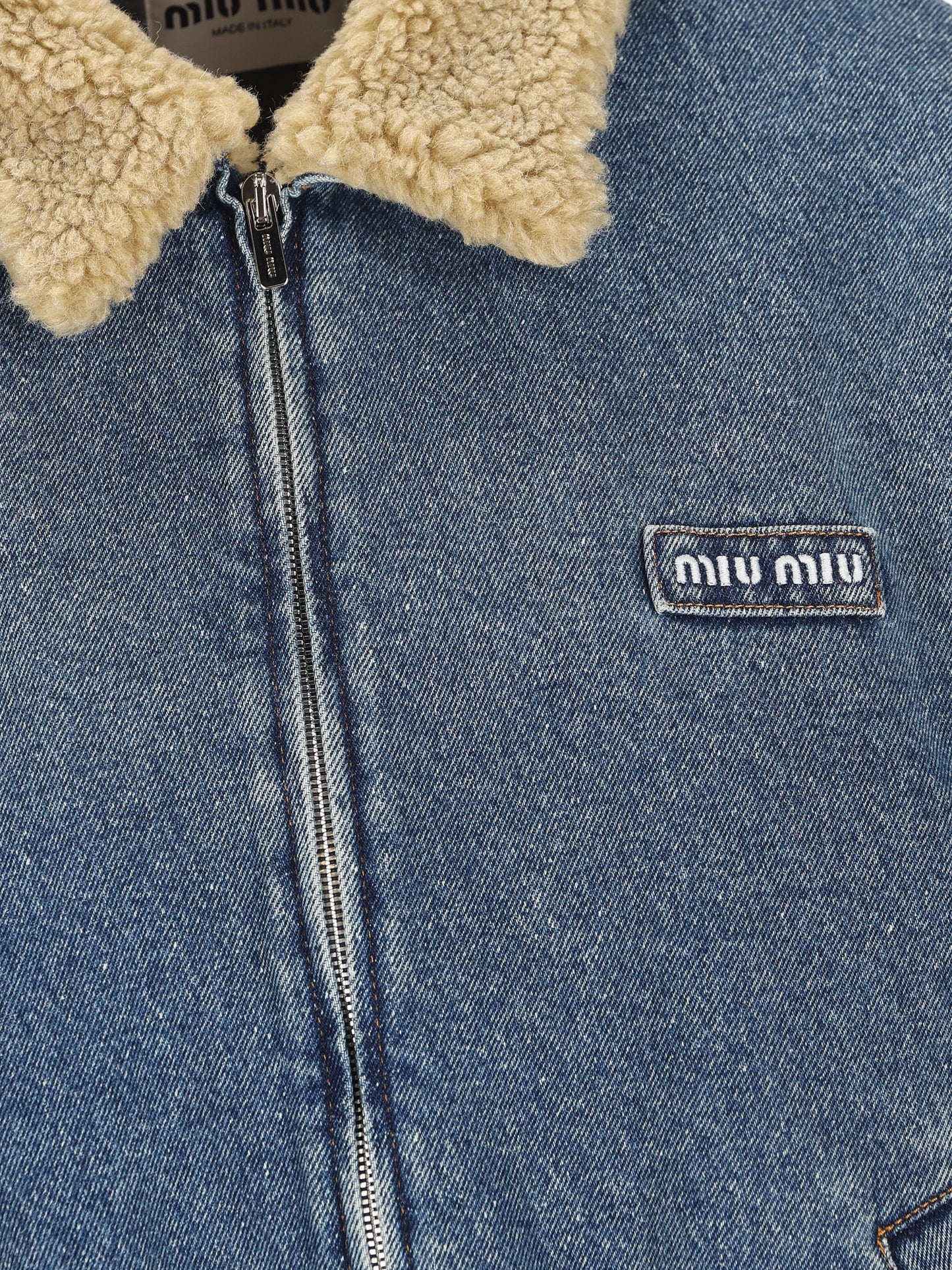 Giacca realizzata in cotone. GWB317 192UF0008 MIU MIU 