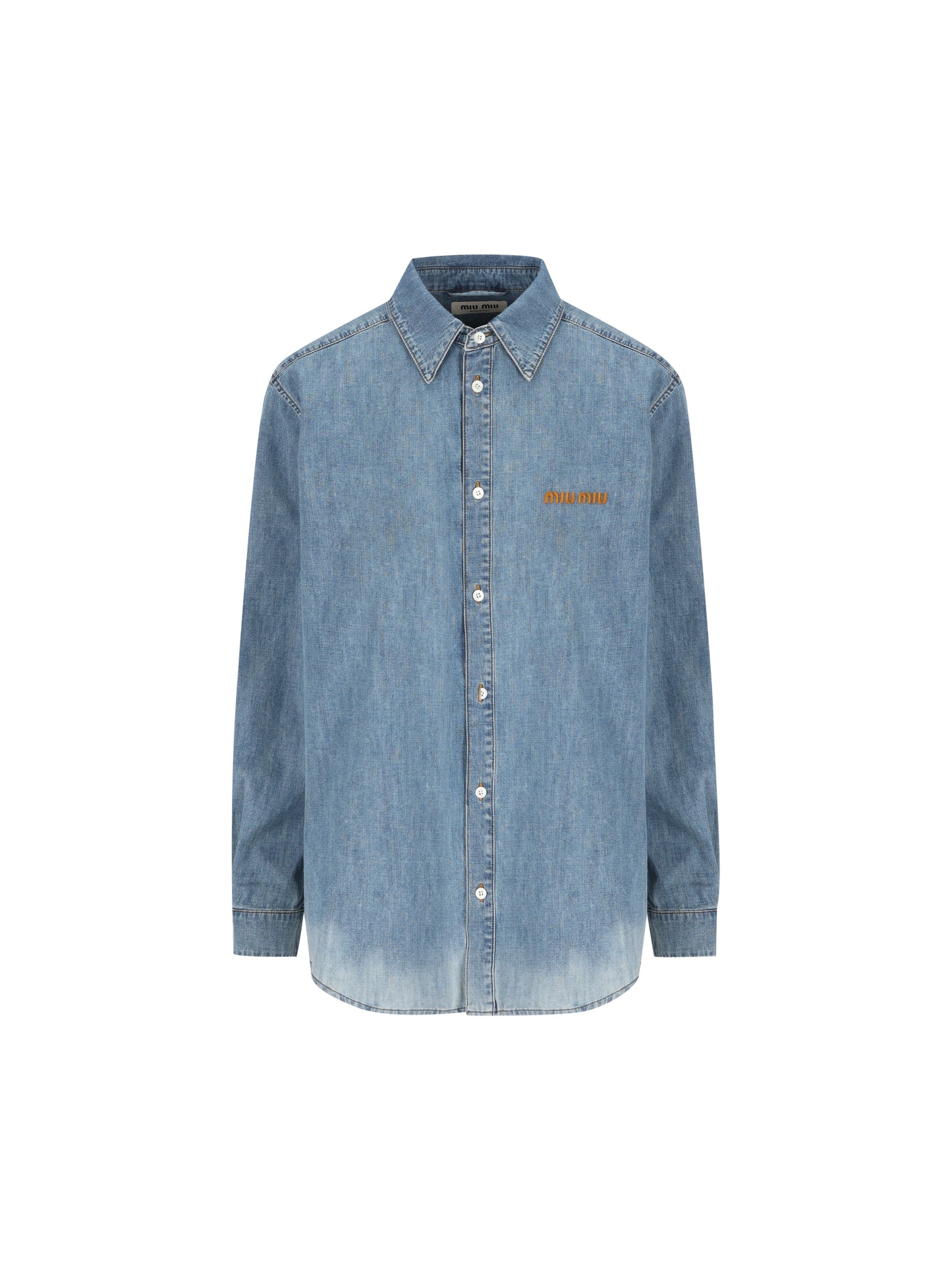 Camicia in cotone. GWC143 193KF0013 MIU MIU 