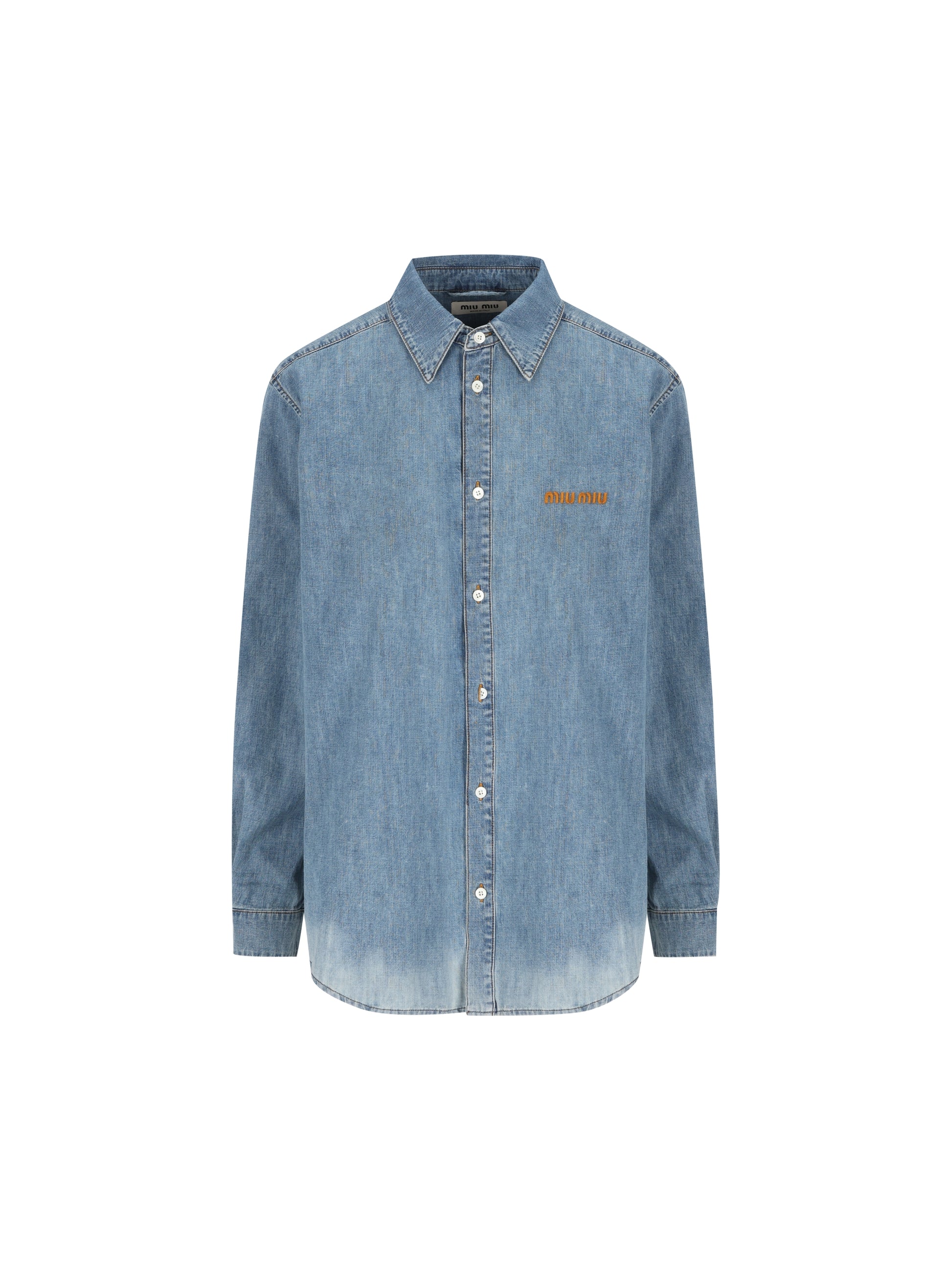 Camicia in cotone. GWC143 193KF0013 MIU MIU 