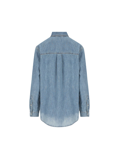 Camicia in cotone. GWC143 193KF0013 MIU MIU 